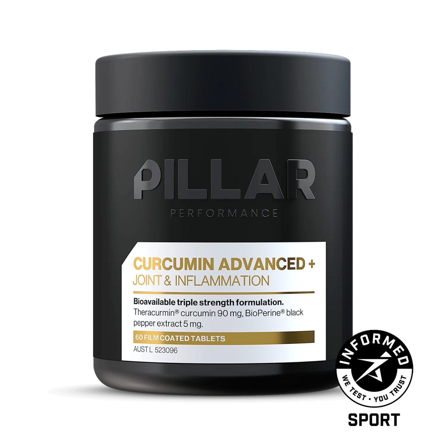 PILLAR Performance Curcumin Advanced+ Jar