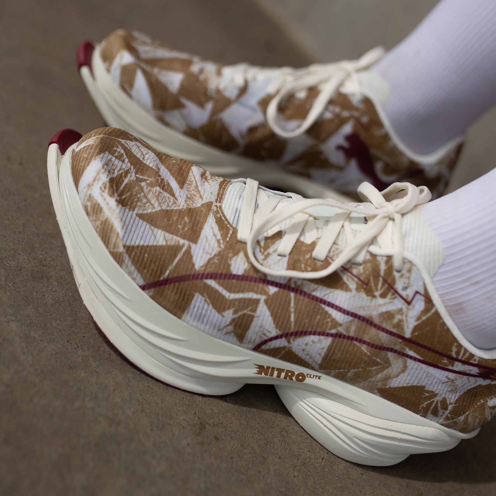 Mens PUMA FAST-R Nitro Elite 3 Saysky | Warm White / Honey Butter