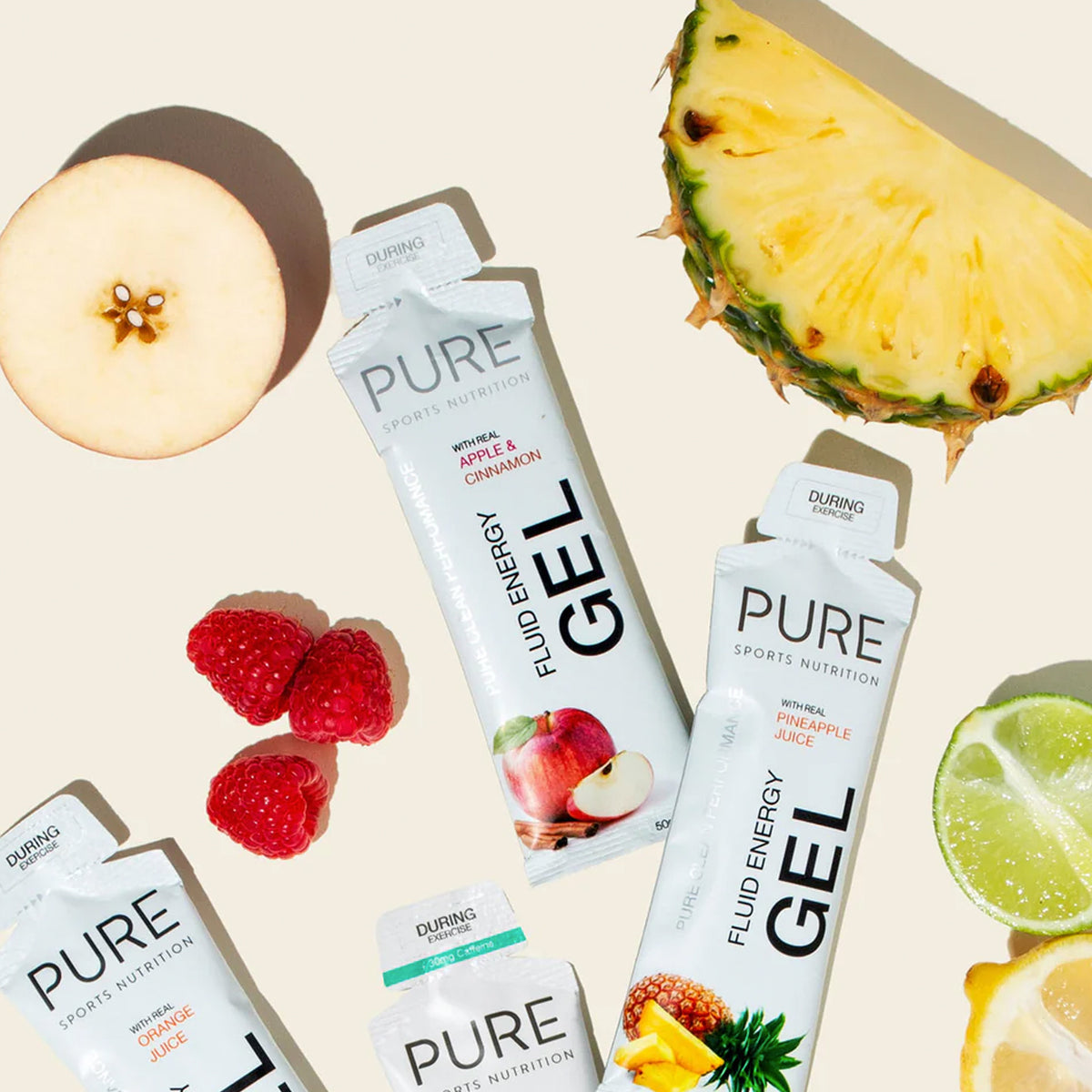 PURE Fluid Energy Gel 50g | Tasty Natural Ingredients Sport Gel