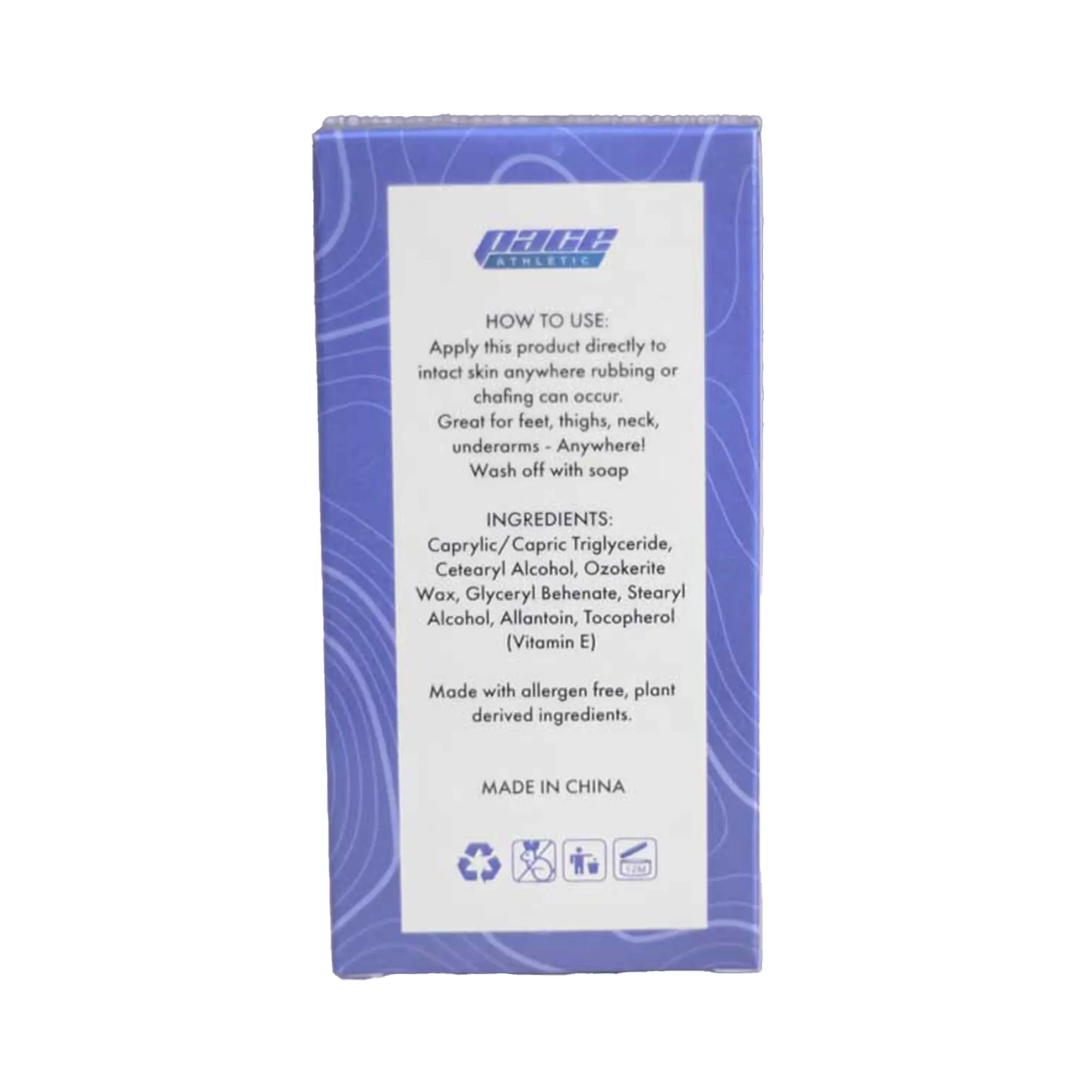 Pace Athletic Anti Chafe