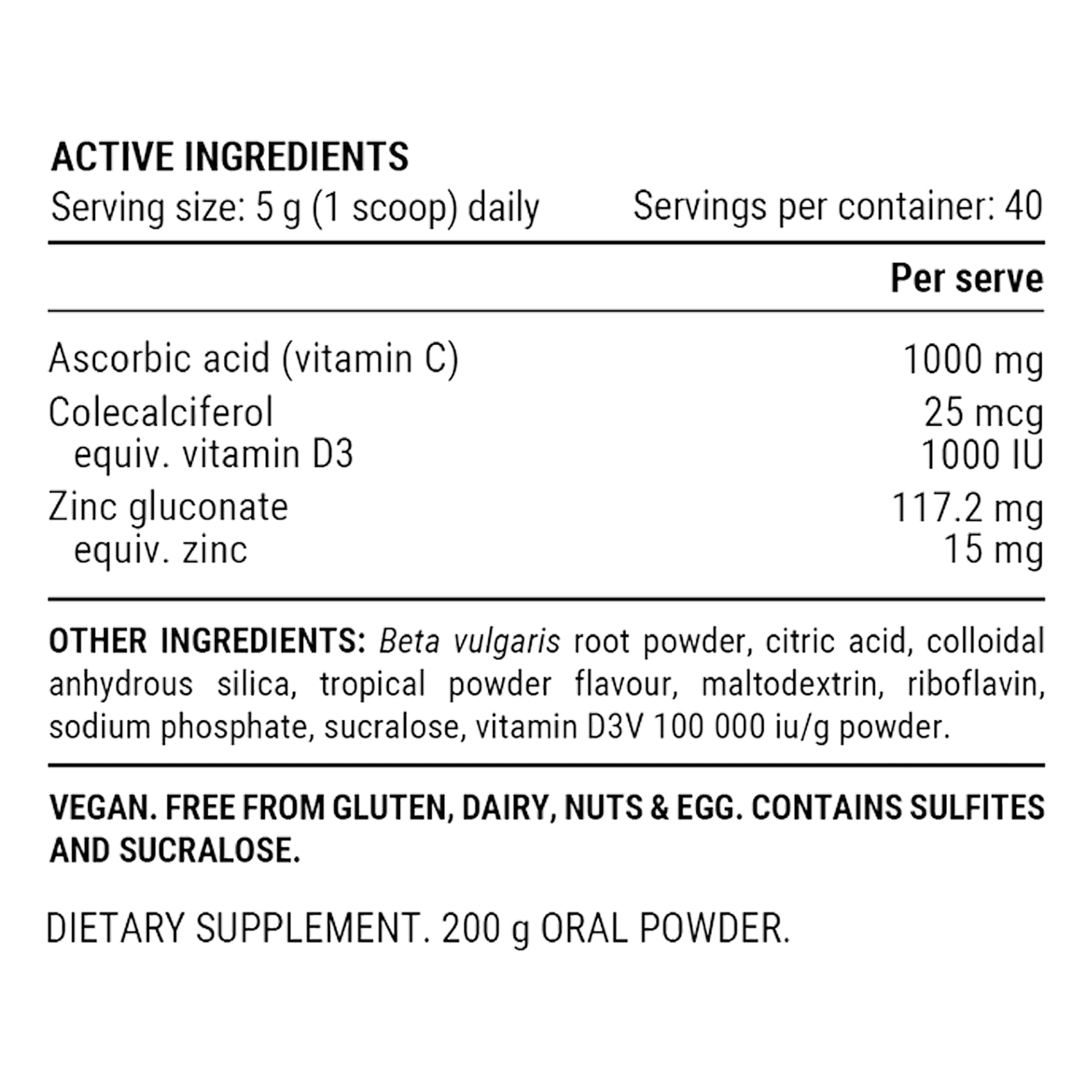 PILLAR Performance Ultra Immune C Powder