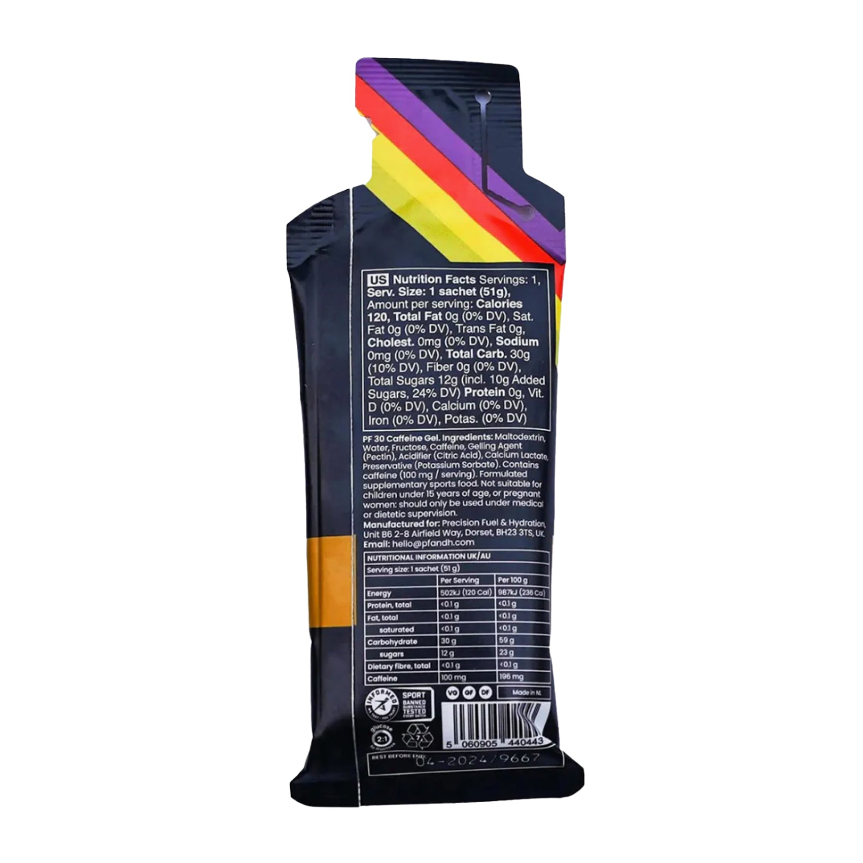 Precision Fuel & Hydration PF 30 Caffeine Energy Gel