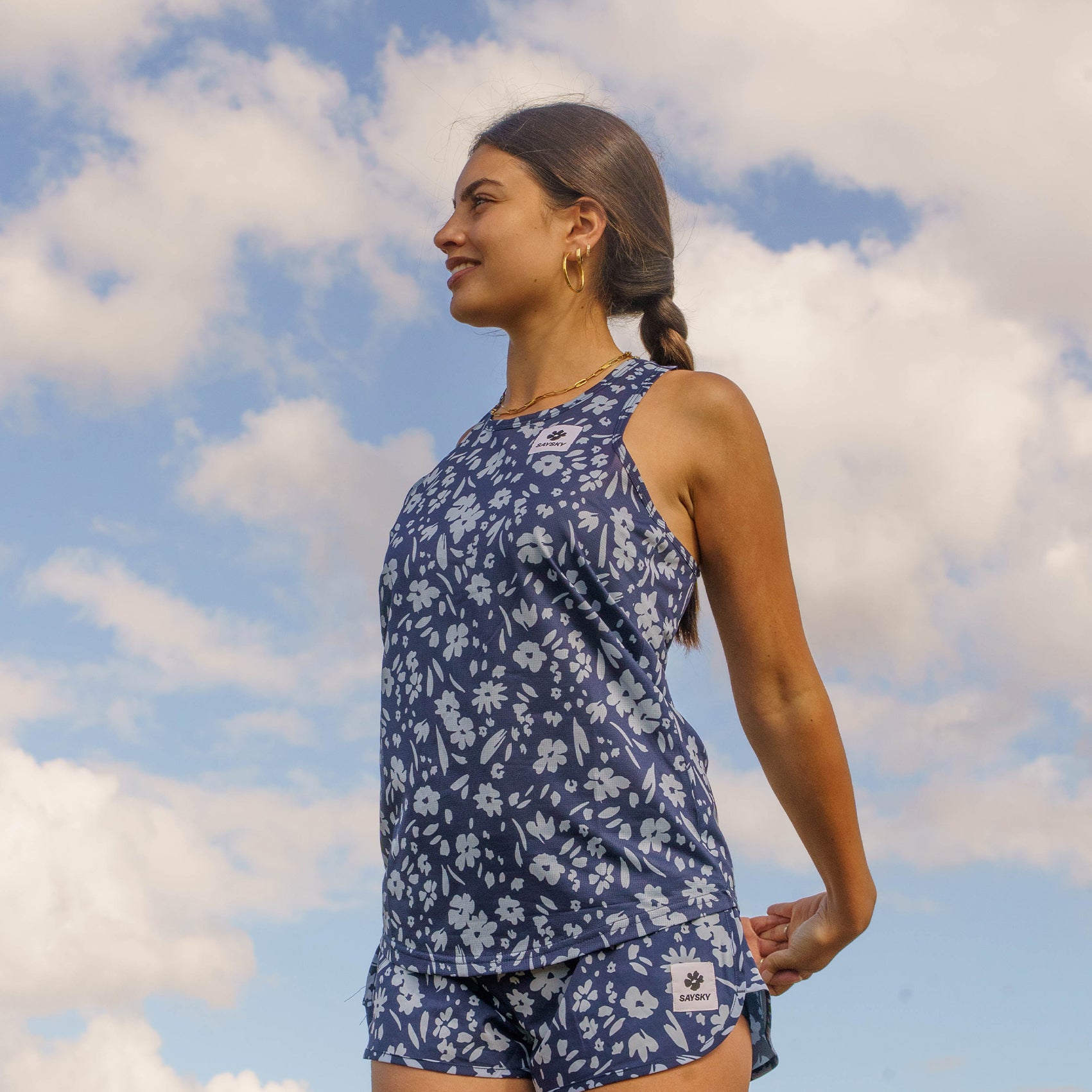Womens Saysky Flower Combat Singlet