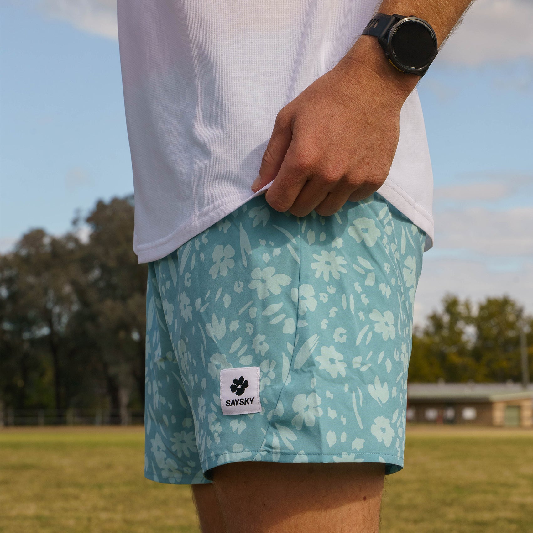 Mens Saysky Flower Pace Shorts 5 Inch
