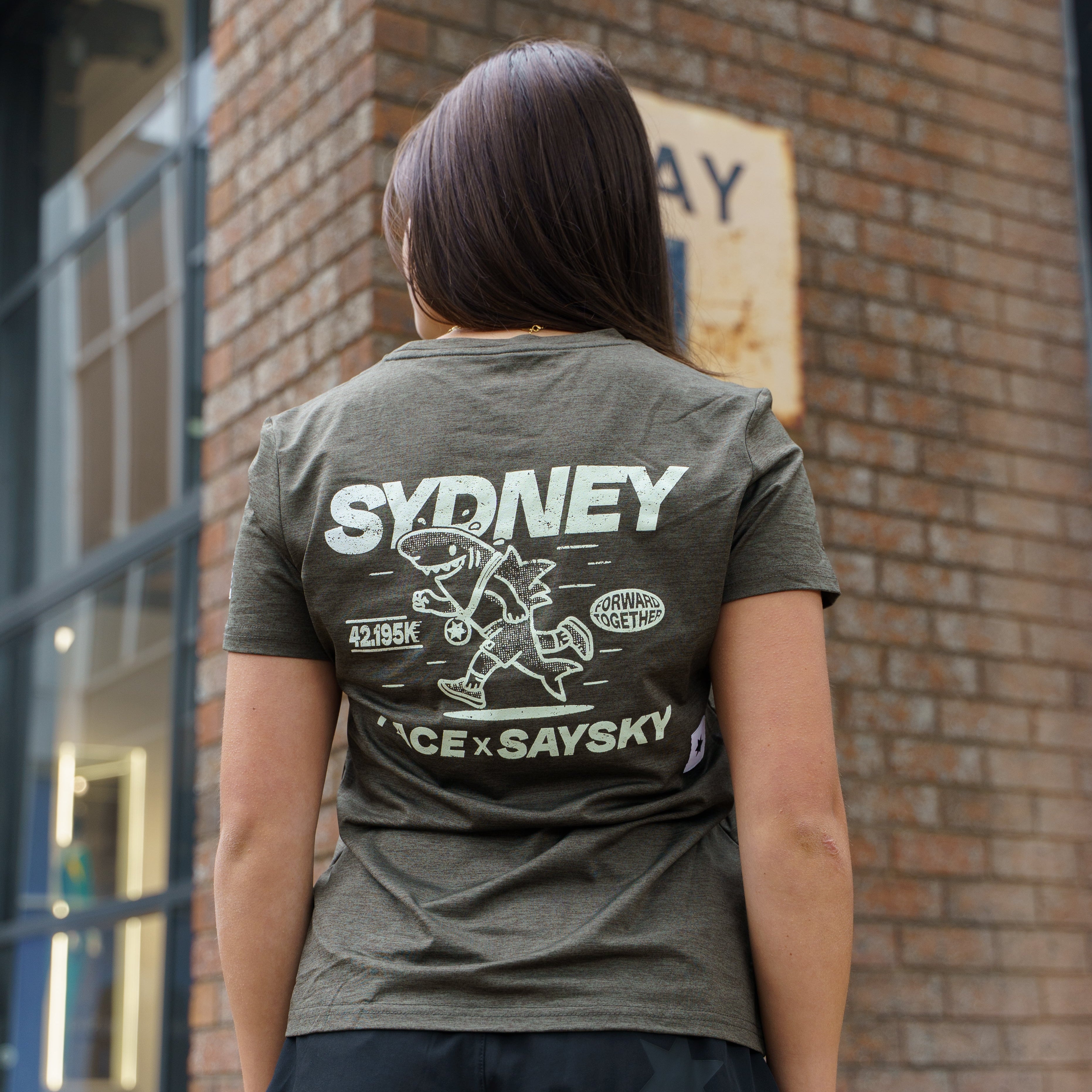 Womens Saysky x Pace Athletic Clean Pace Tee