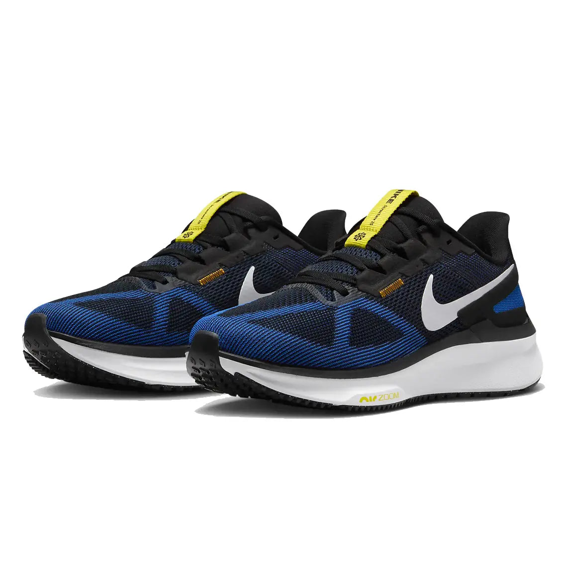 Mens Nike Air Zoom Structure 25 - Black / White / Racer Blue/ Sundial