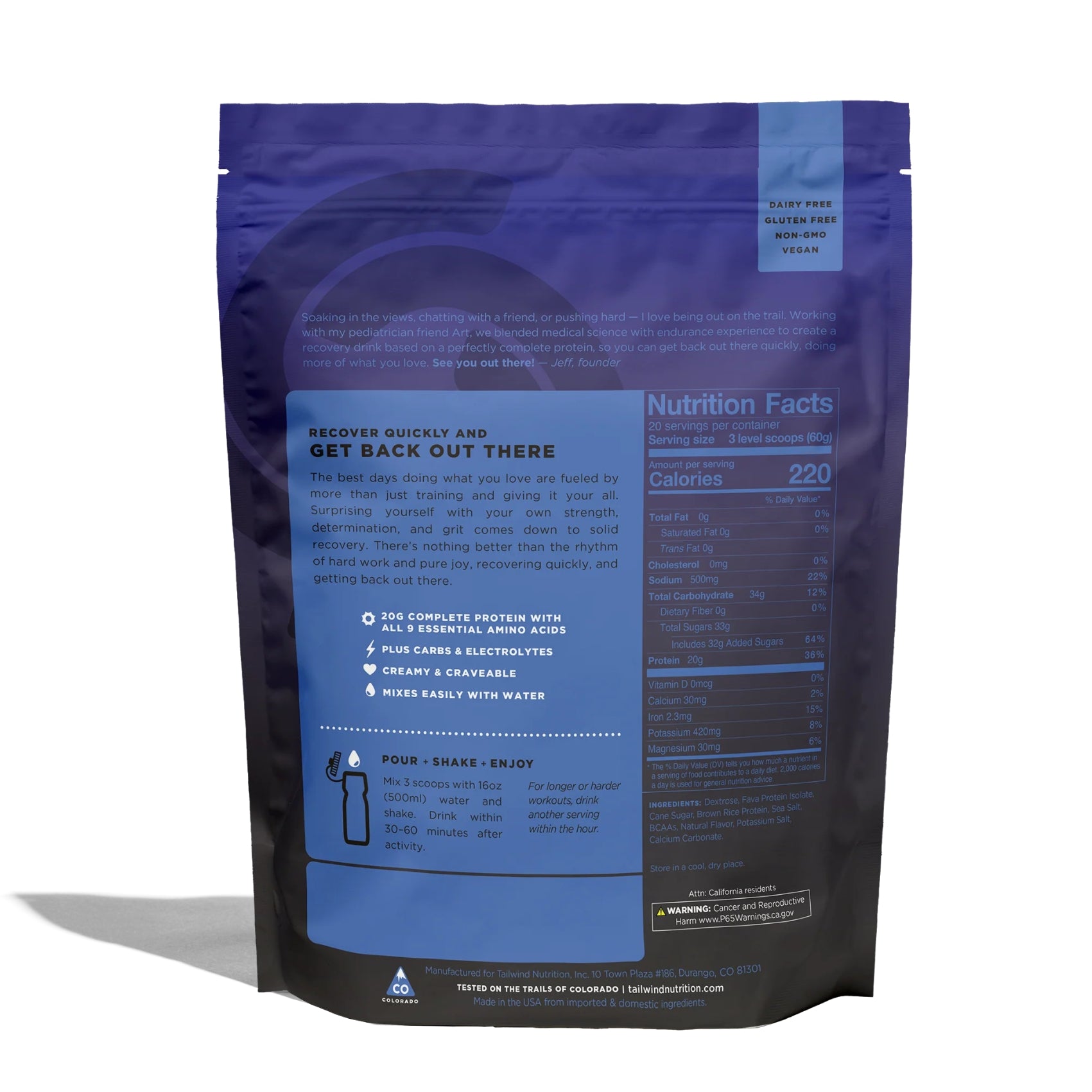 Tailwind Energy Fava Recovery Mix