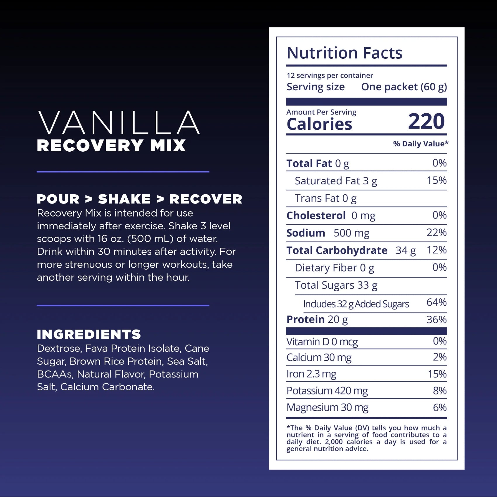 Tailwind Energy Fava Recovery Mix