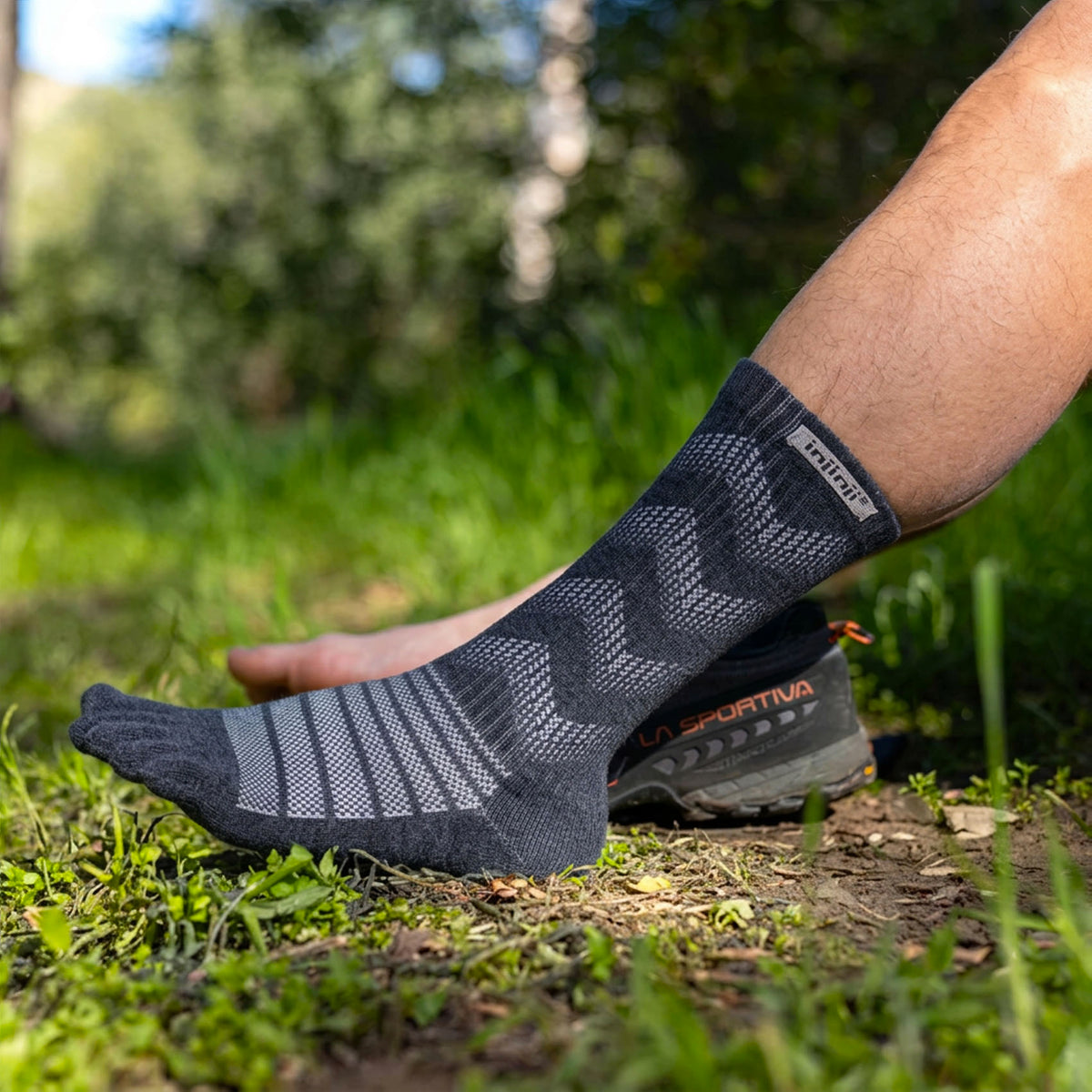Unisex Injinji Outdoor Midweight Crew Wool Socks
