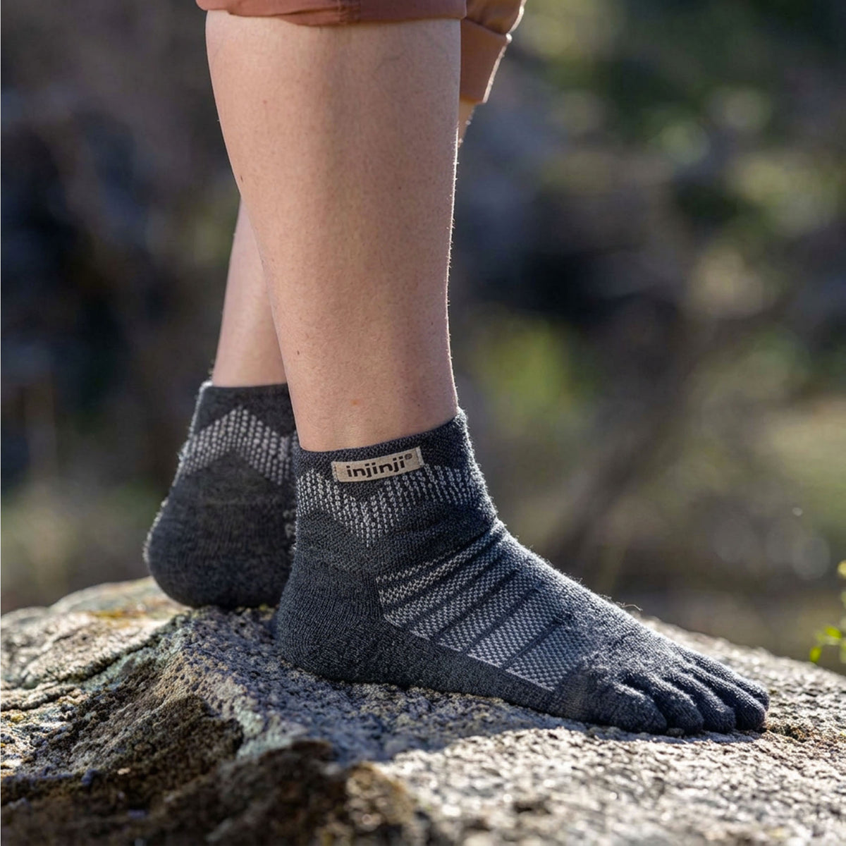 Unisex Injinji Outdoor Midweight Mini-Crew Wool Socks