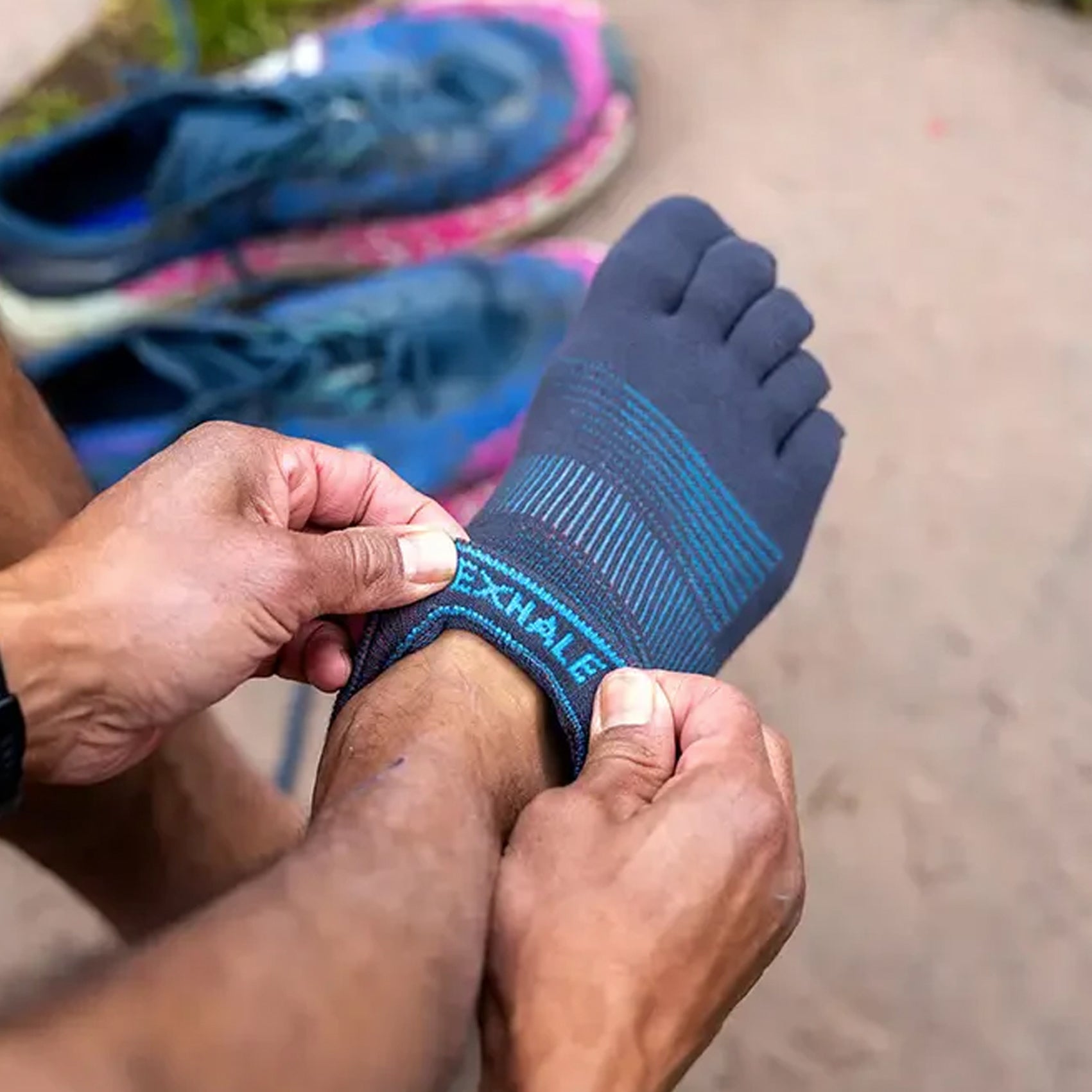 Unisex Injinji Run Lightweight No-Show Socks