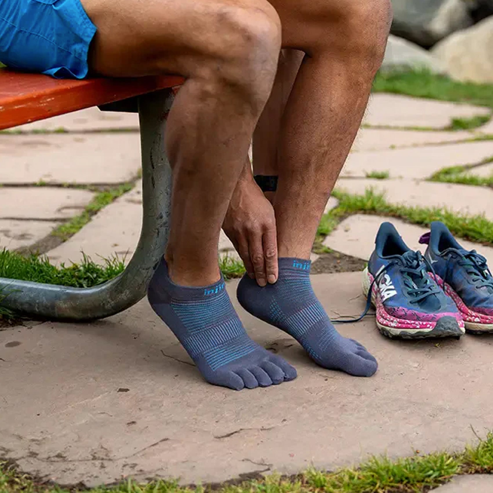 Unisex Injinji Run Lightweight No-Show Socks