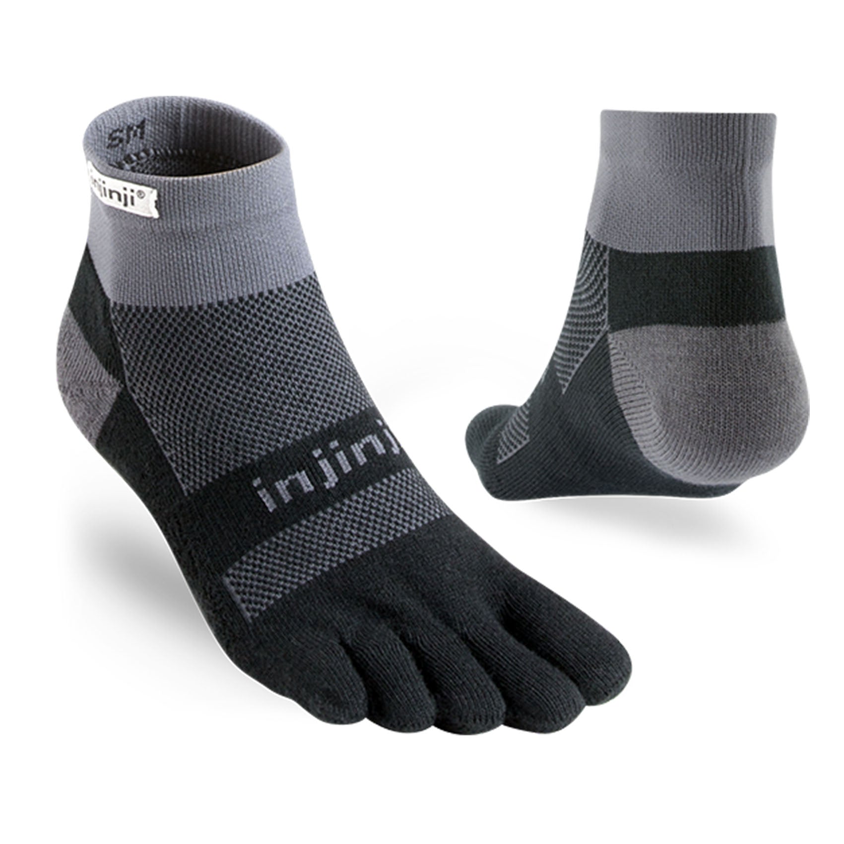 Unisex Injinji Run Midweight Mini Crew Socks