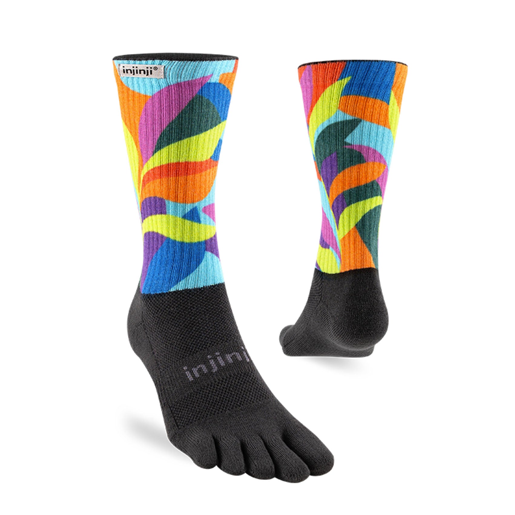 Unisex Injinji Trail Spectrum Midweight Crew Socks