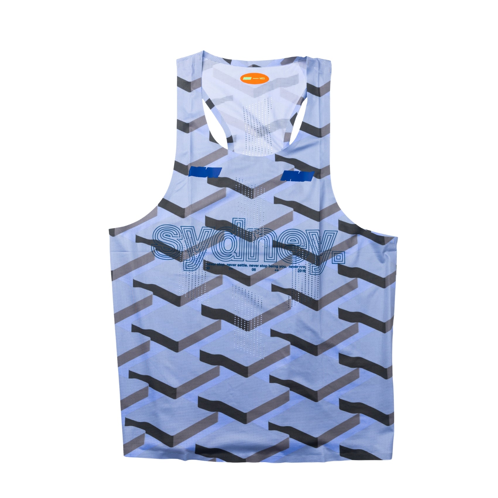 Never Run Sydney Race Singlet