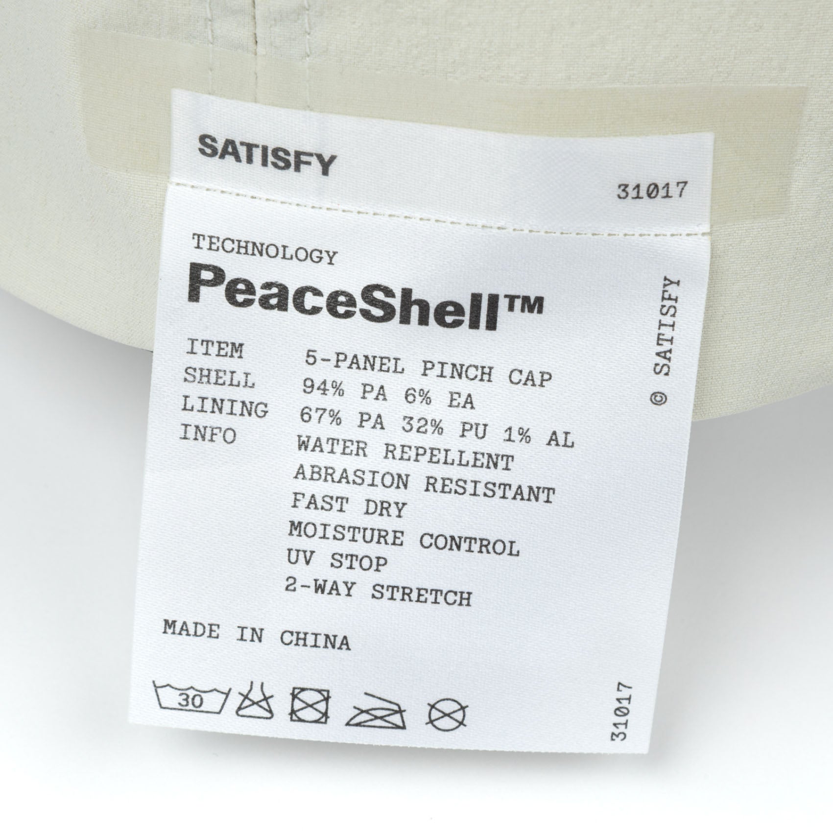 Unisex Satisfy PeaceShell 5 Panel Pinch Cap