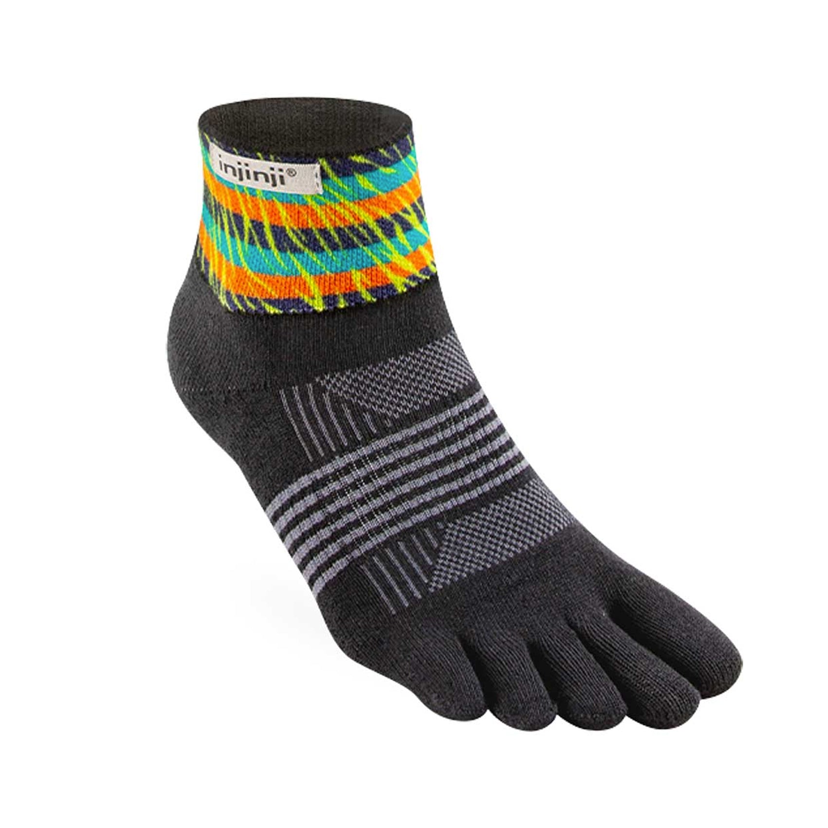 Unisex Injinji Trail Spectrum Midweight Mini-Crew Socks
