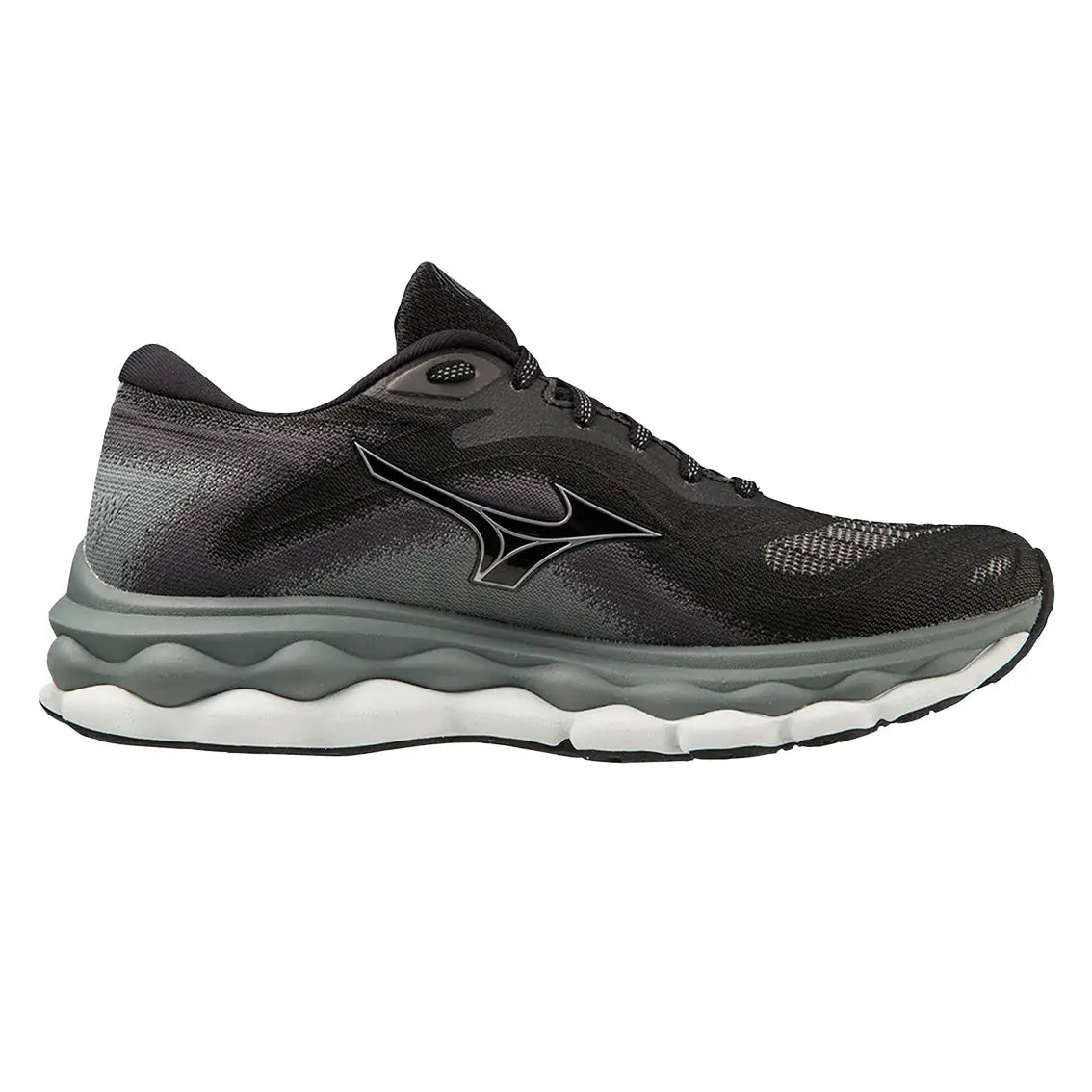 Womens Mizuno Wave Sky 7 - Black / Silverstar / Stormy Weather