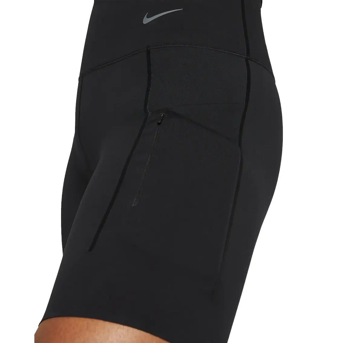 Womens Nike Go Firm-Support High-Waisted 8" Biker Shorts with Pockets