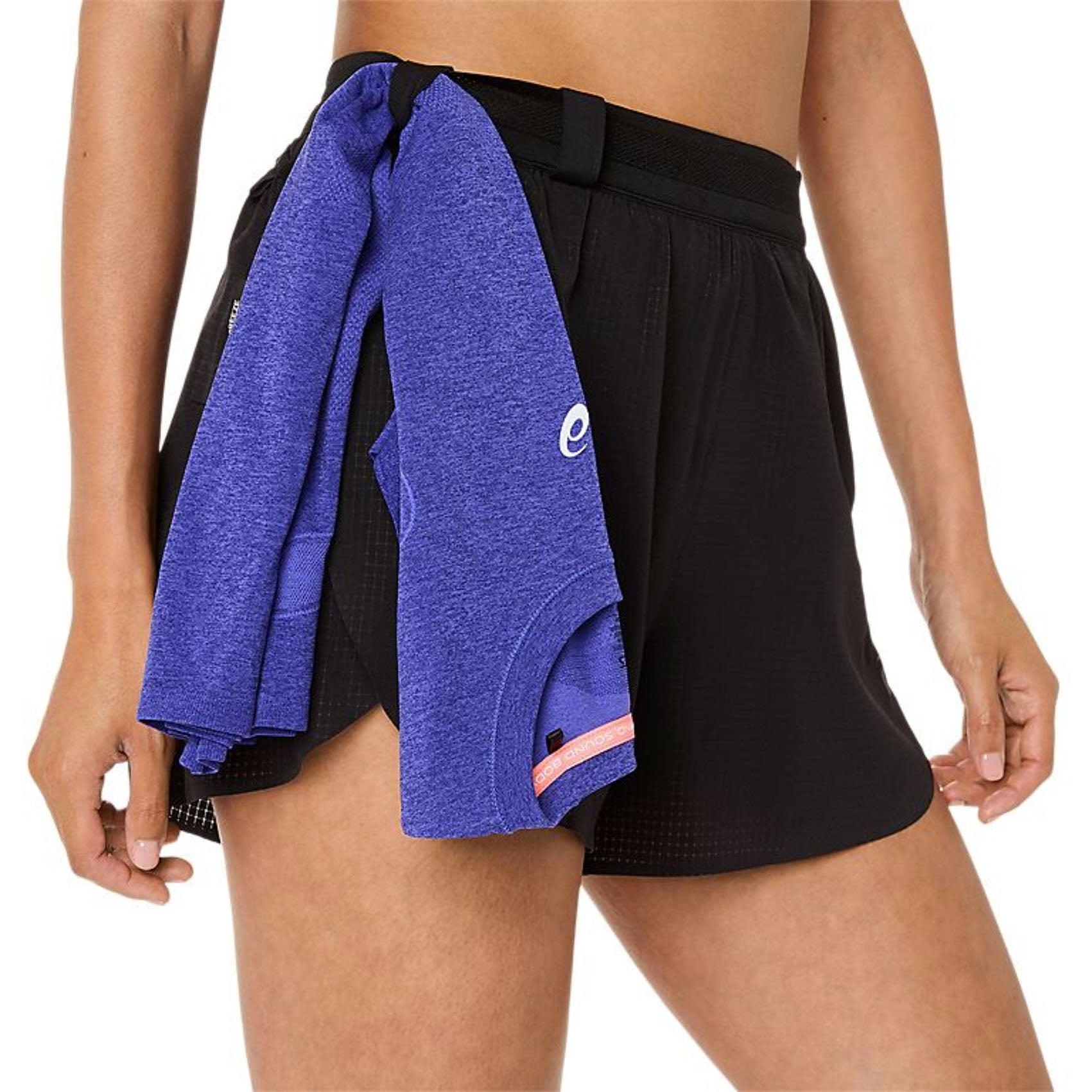 Womens ASICS Metarun Split Shorts