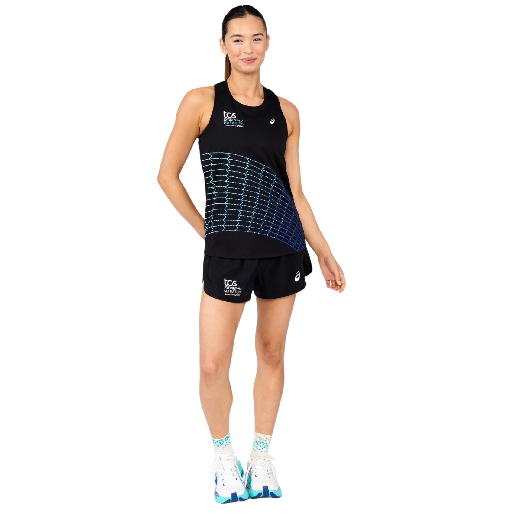 Womens ASICS Silver Tank - Sydney Marathon 2026