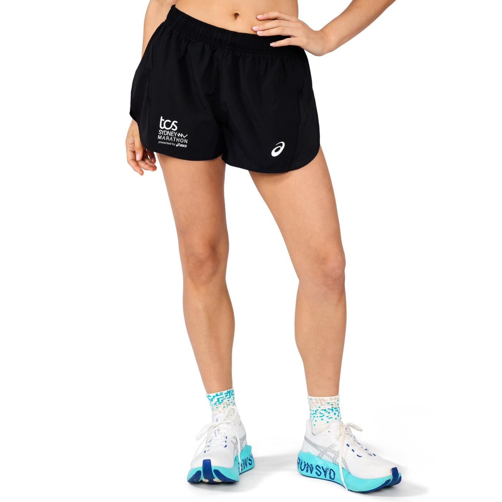 Womens ASICS Silver Split Short - Sydney Marathon 2026