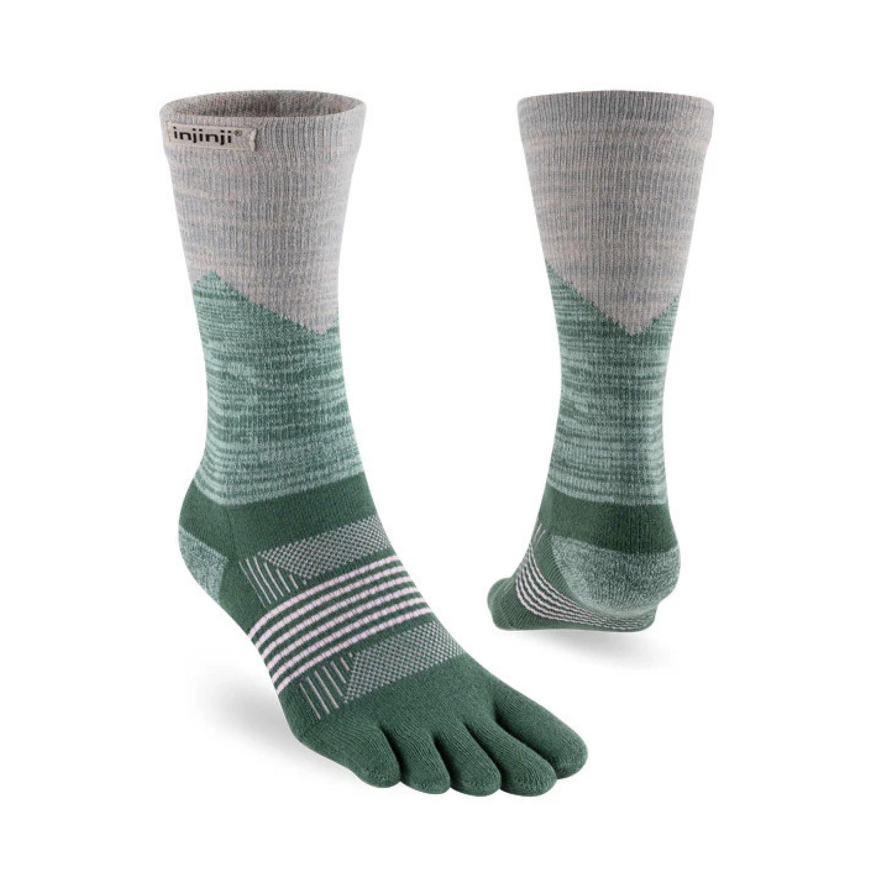 Womens Injinji Trail Midweight Crew Socks