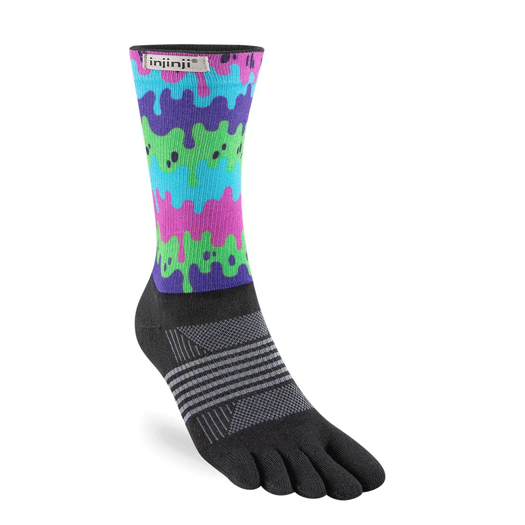 Womens Injinji Trail Spectrum Midweight Crew Socks