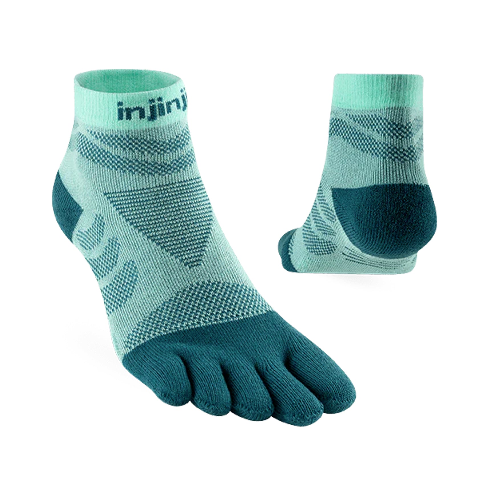 Womens Injinji Ultra Run Mini-Crew Socks