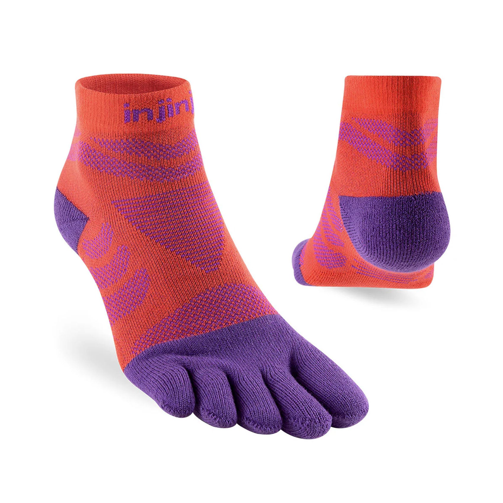 Womens Injinji Ultra Run Mini-Crew Socks