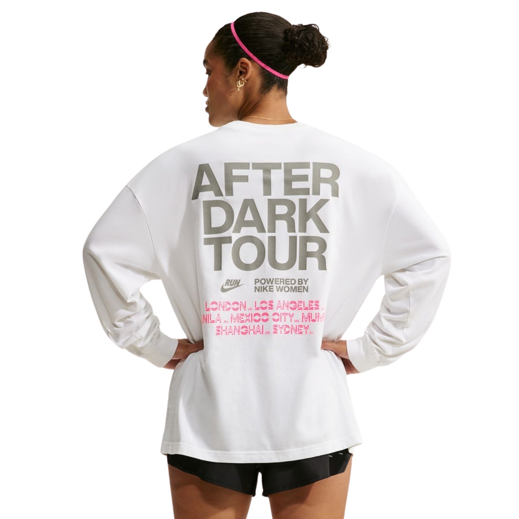 Womens Nike ADT Dri-FIT Oversized Long-Sleeve Running T-Shirt