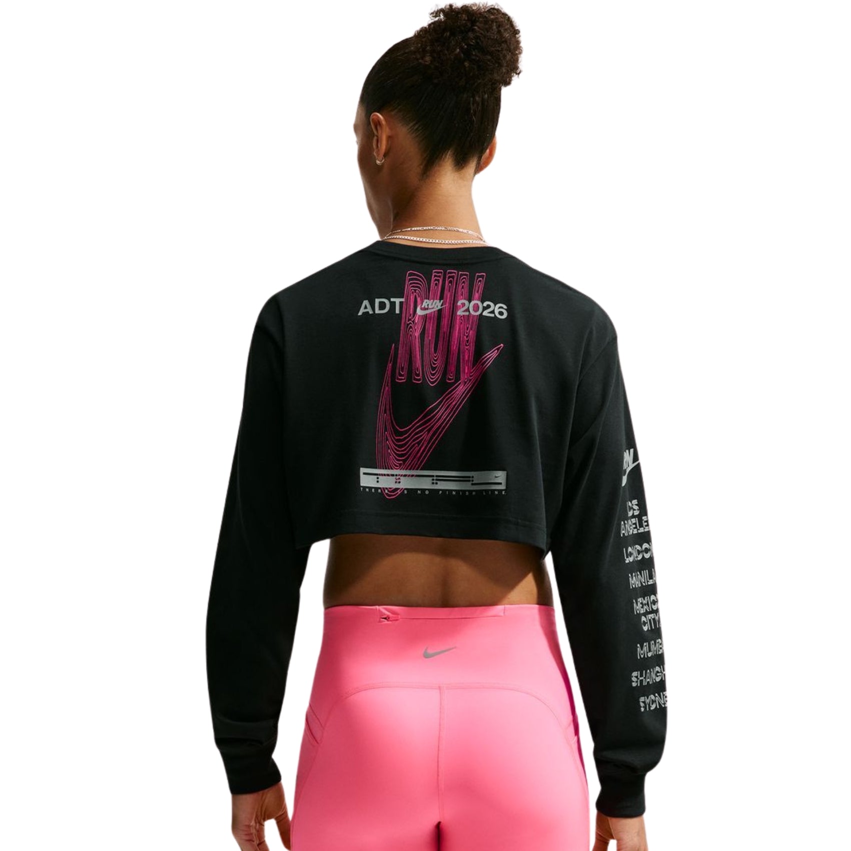 Womens Nike ADT Dri-FIT Super Cropped Running T-Shirt