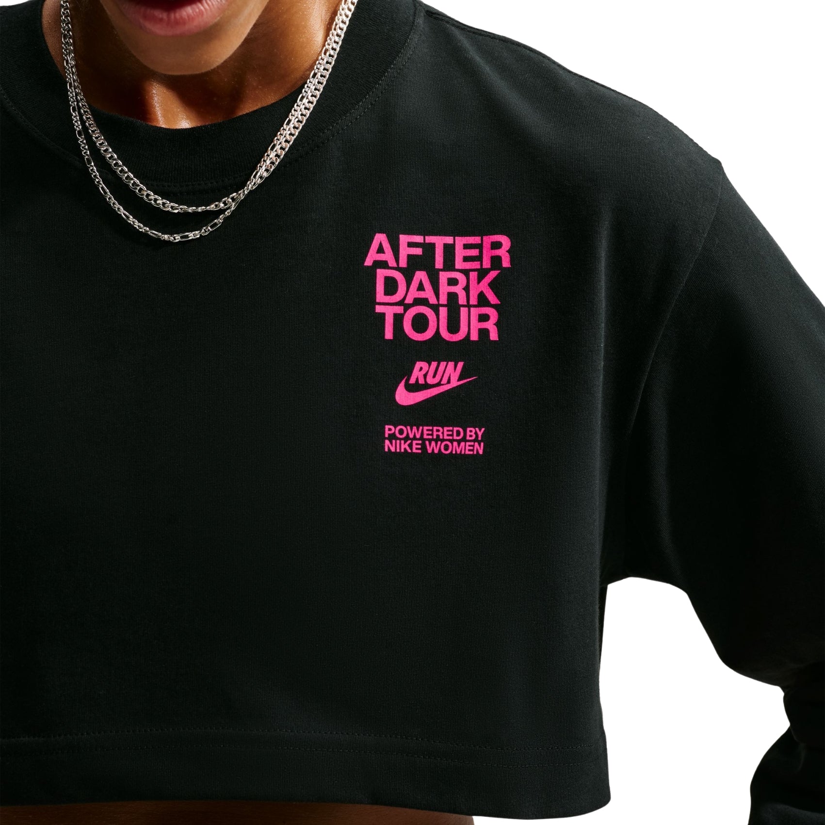 Womens Nike ADT Dri-FIT Super Cropped Running T-Shirt