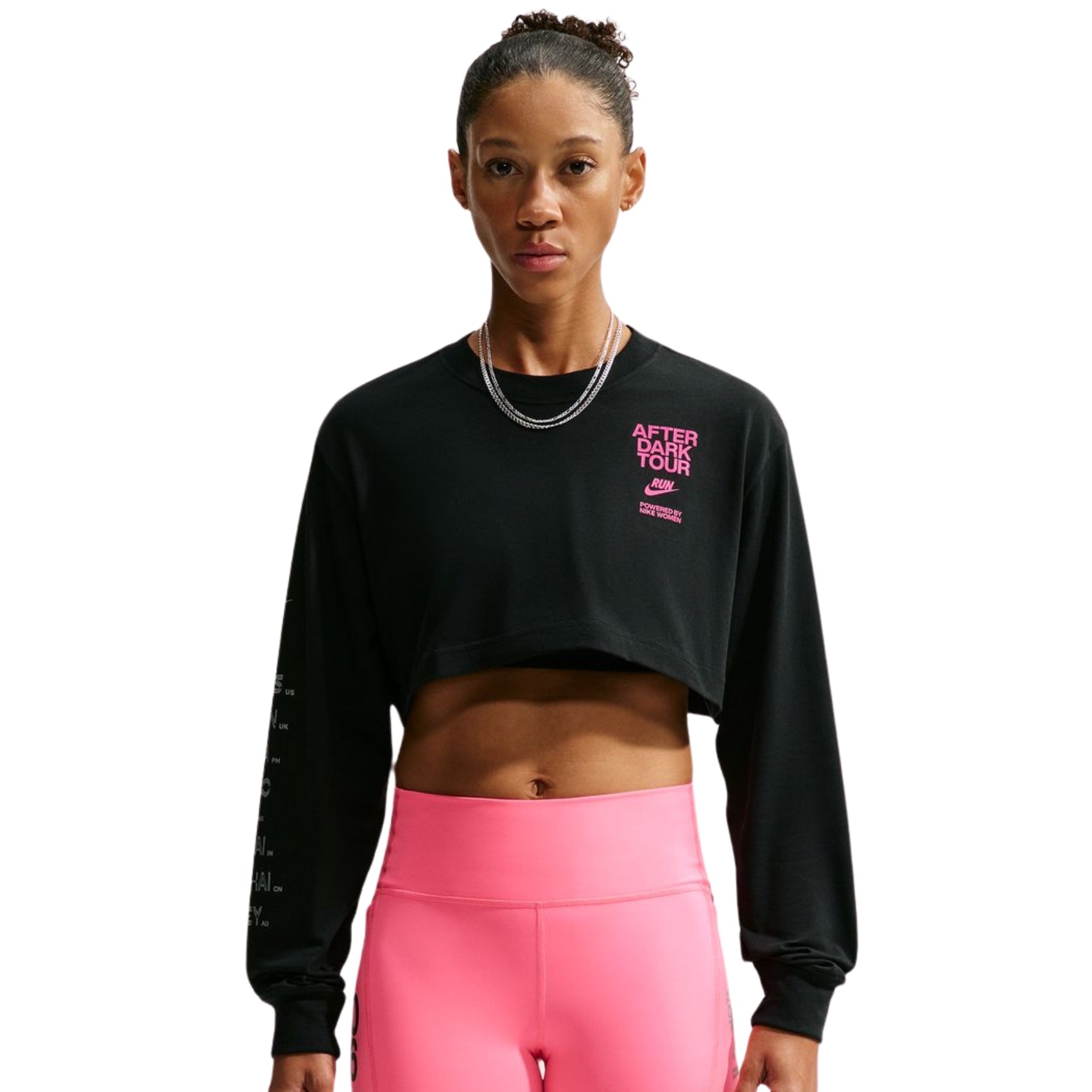 Womens Nike ADT Dri-FIT Super Cropped Running T-Shirt