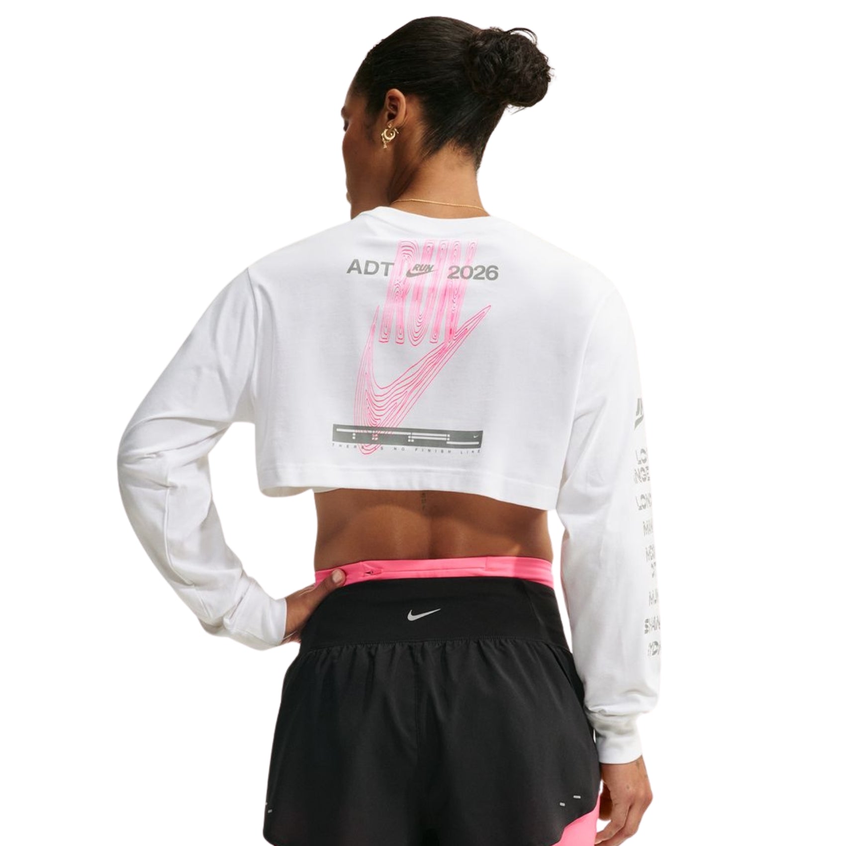 Womens Nike ADT Dri-FIT Super Cropped Running T-Shirt