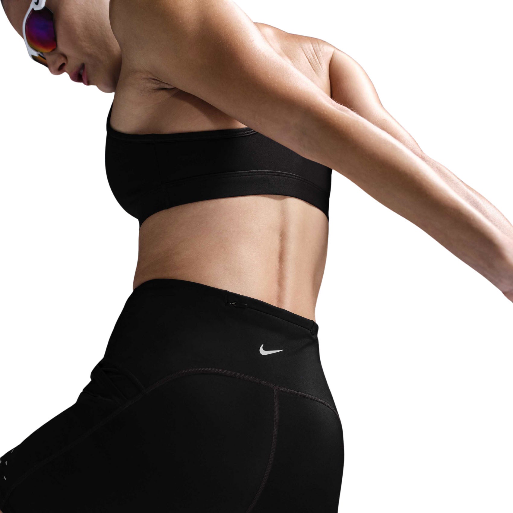 Womens Nike Swift High-Waisted 4" Tight Running Shorts with Pockets