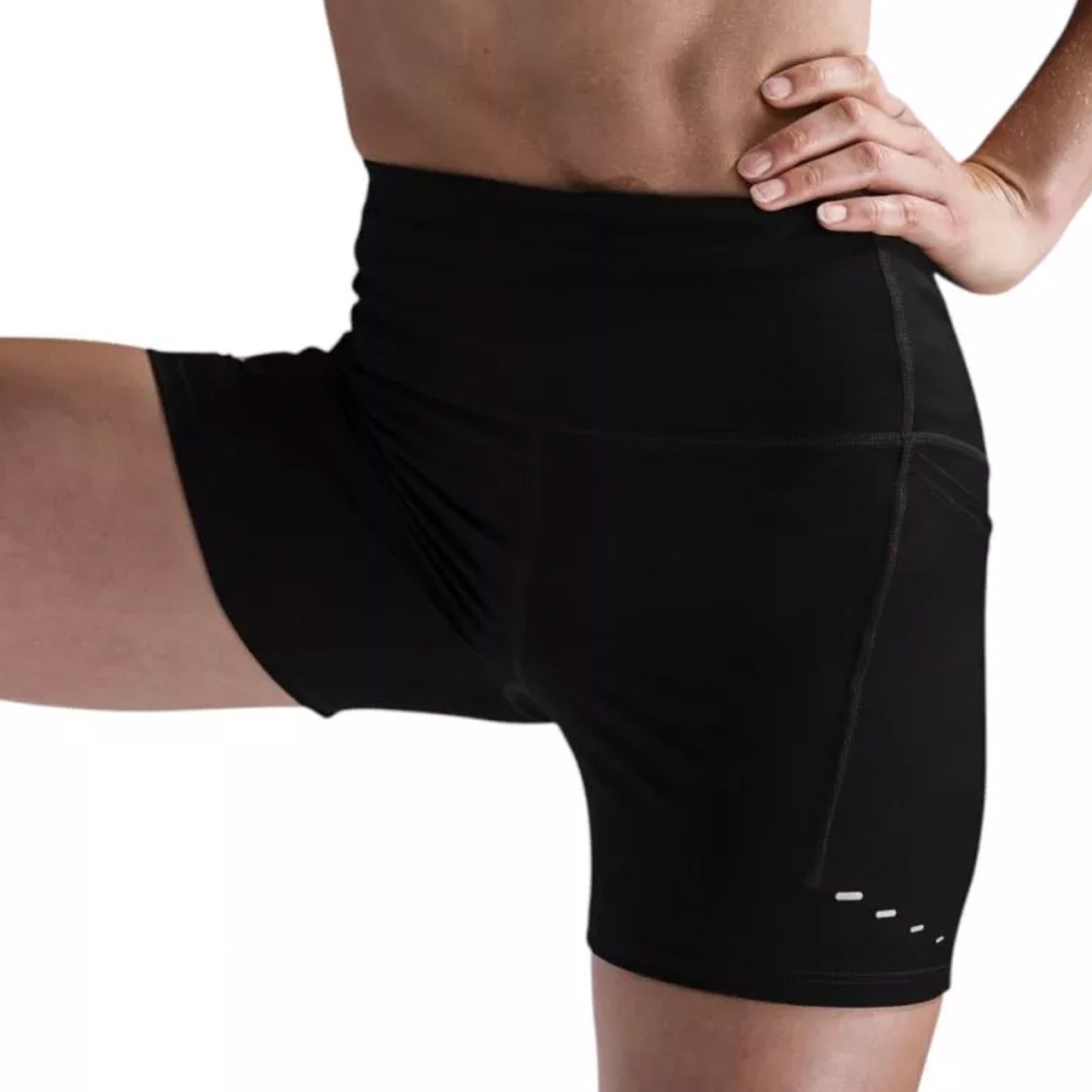 Womens Nike Swift High-Waisted 4" Tight Running Shorts with Pockets