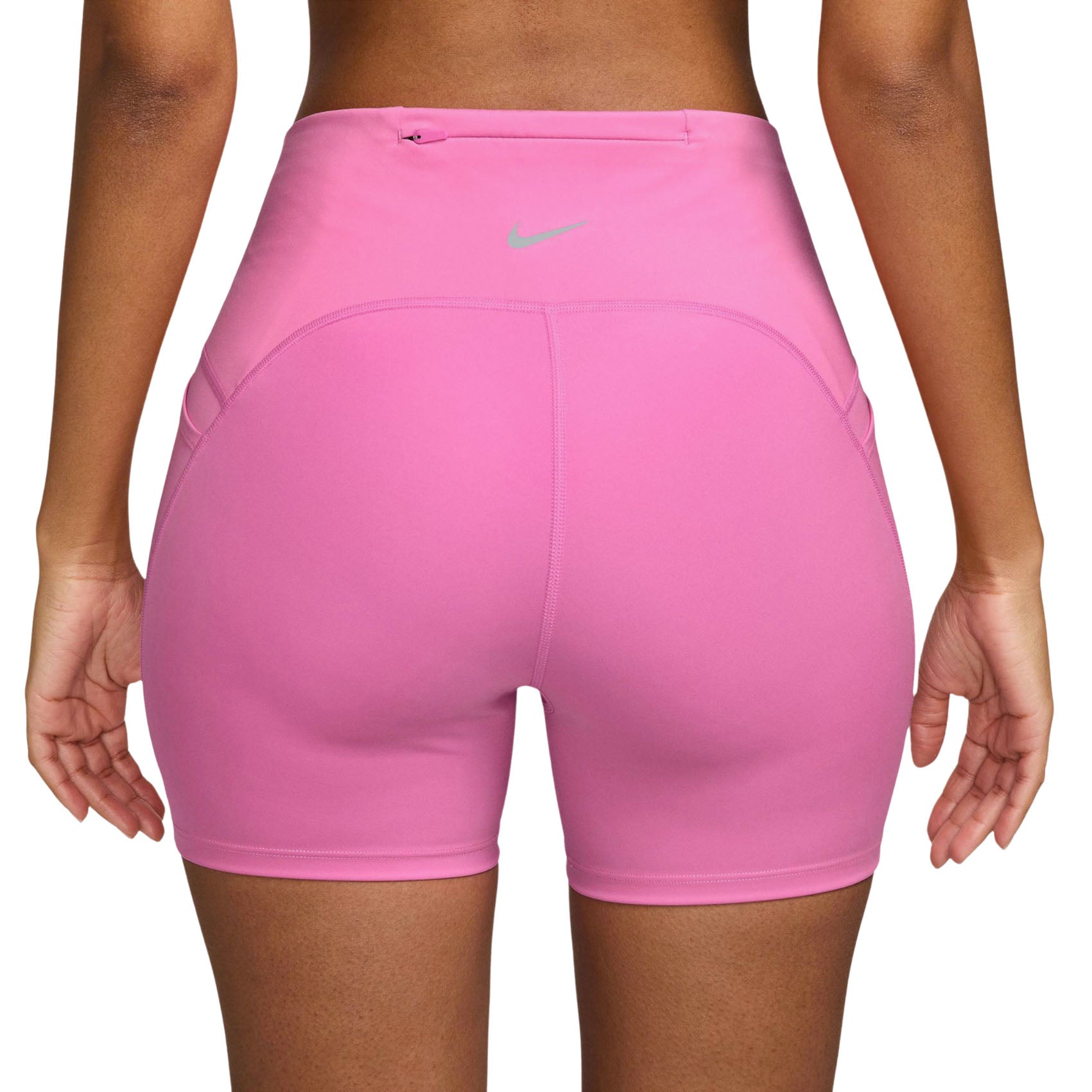 Womens Nike Swift High-Waisted 4 Inch Tight Running Shorts with Pockets
