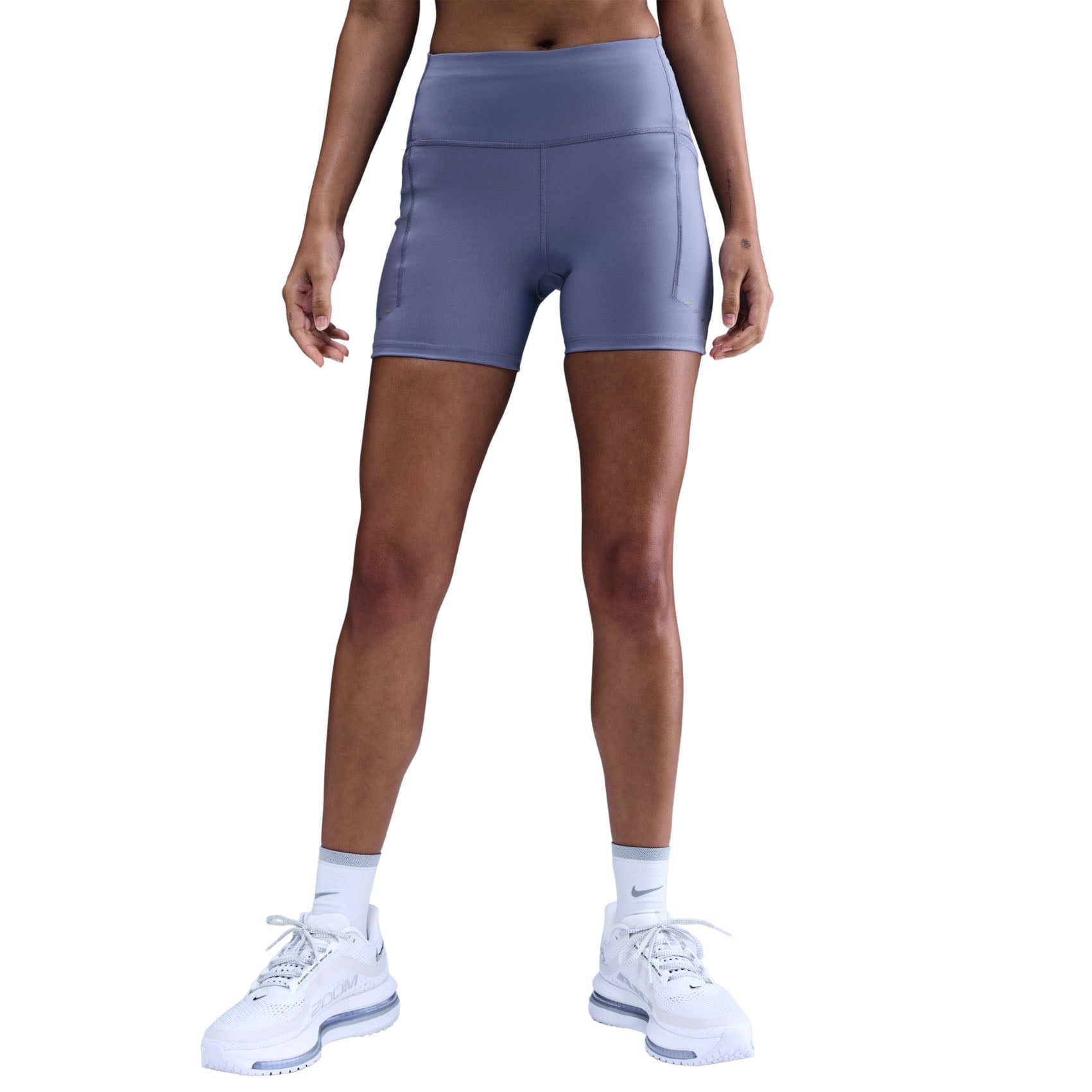 Womens Nike Swift High-Waisted 4 Inch Tight Running Shorts with Pockets