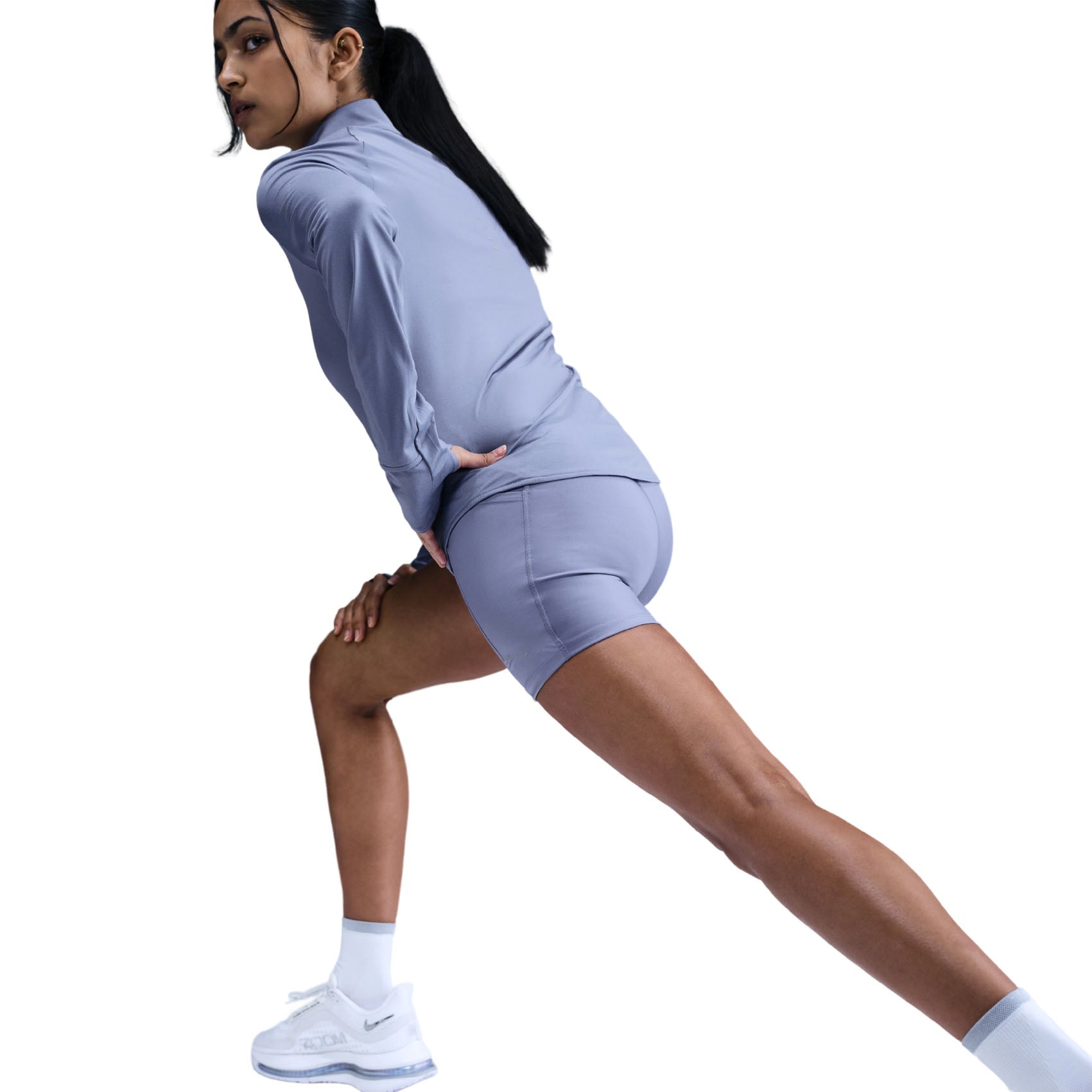 Womens Nike Swift High-Waisted 4 Inch Tight Running Shorts with Pockets