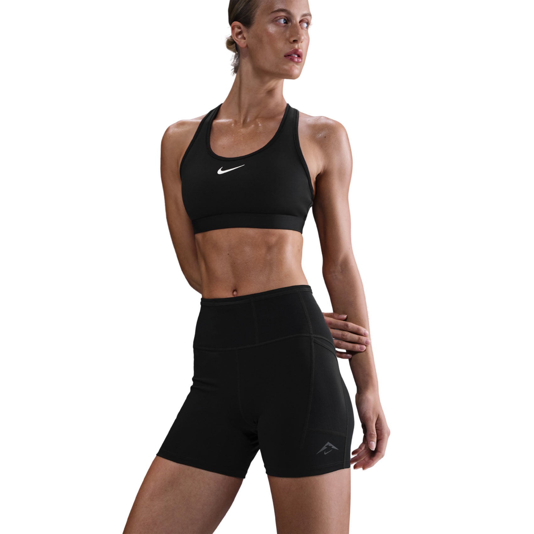 Womens Nike Trail Dri-Fit High Waisted 4 Inch Tight Running Short