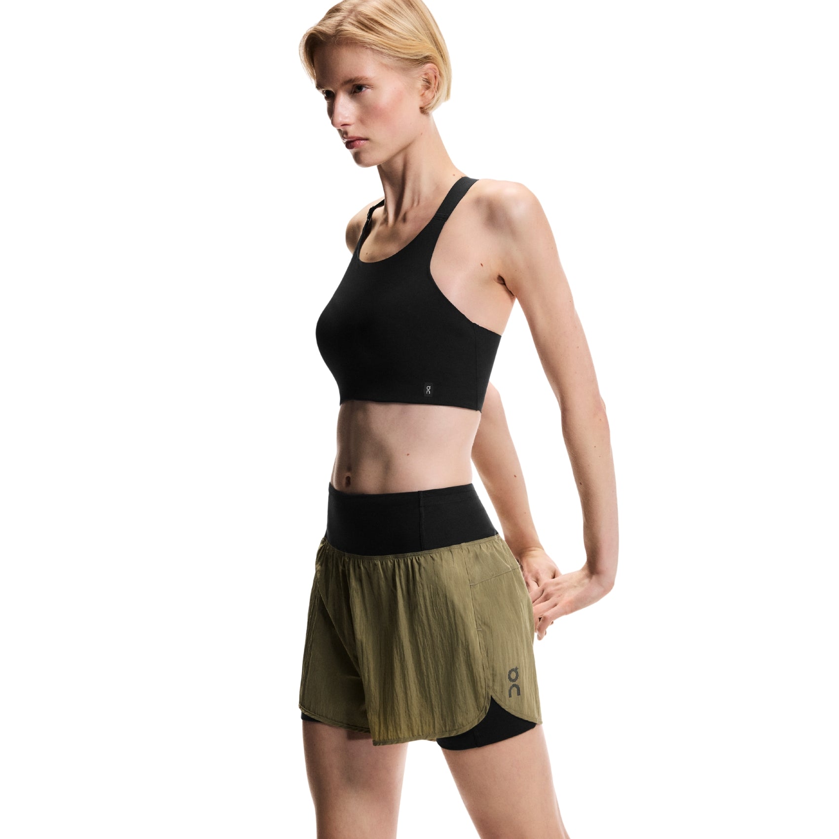 Womens On Running Performance Volt Shorts | Dual-Layer Run Shorts