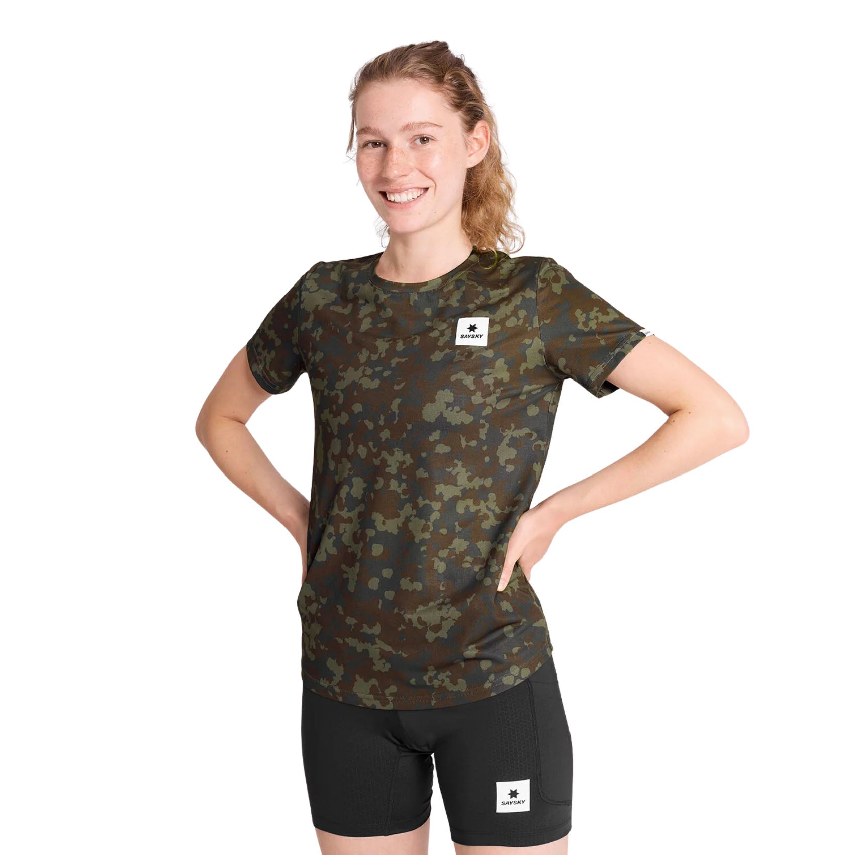 Womens Saysky Camo Combat T-Shirt