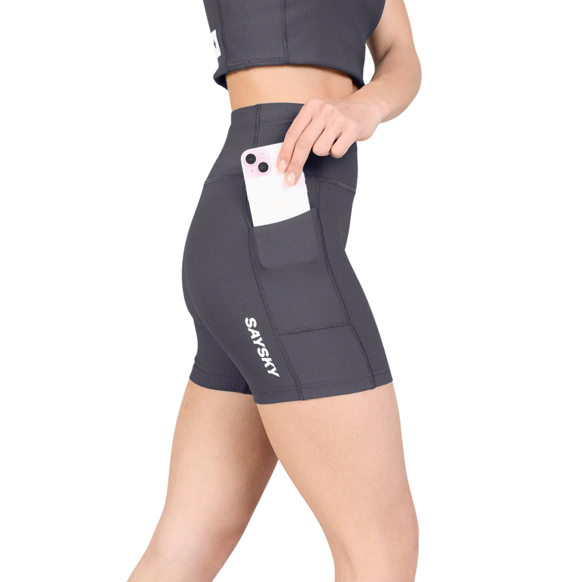 Womens Saysky Combat+ Rib Short Tights 4 Inch