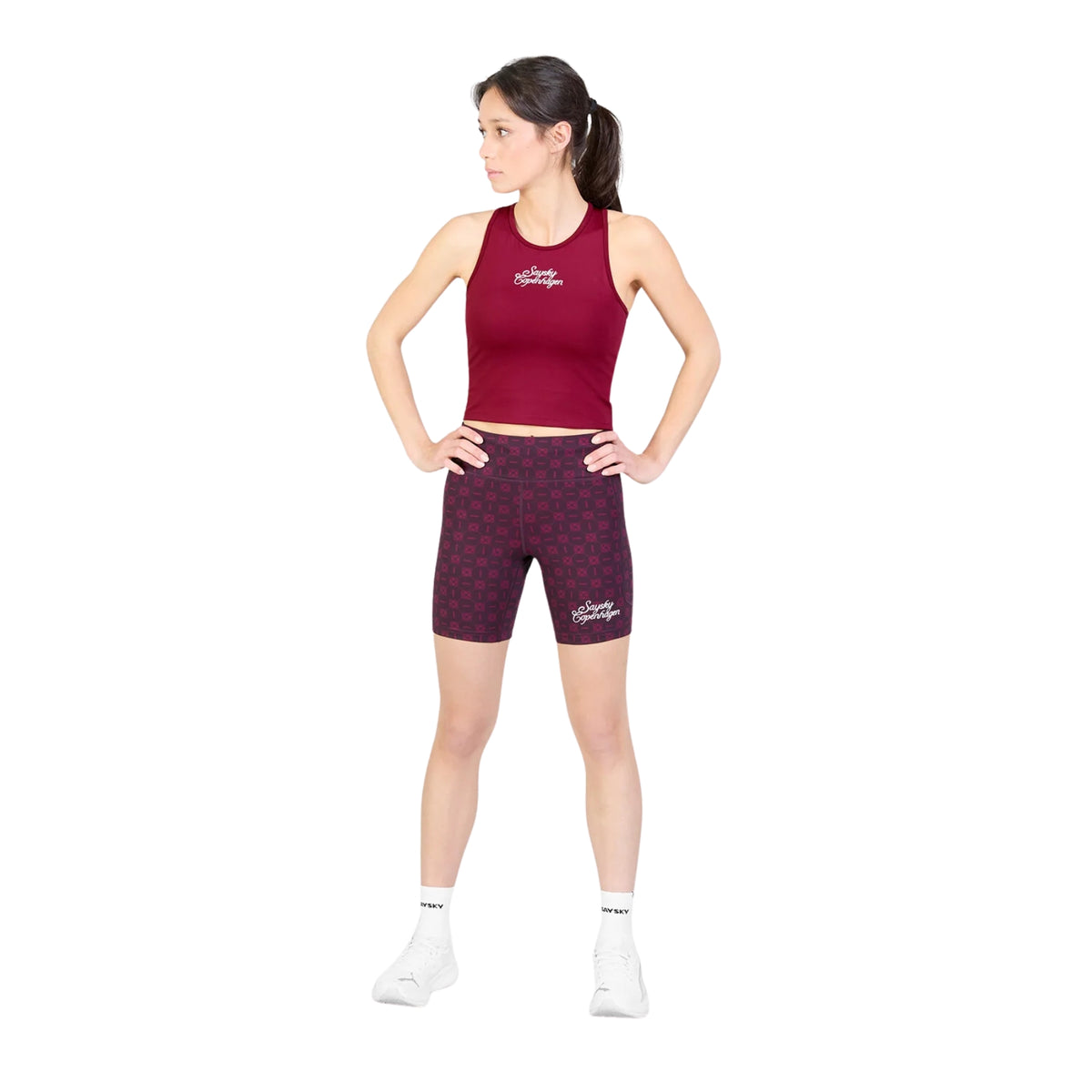 Womens Saysky Couture Combat+ Short Tights 7 Inch