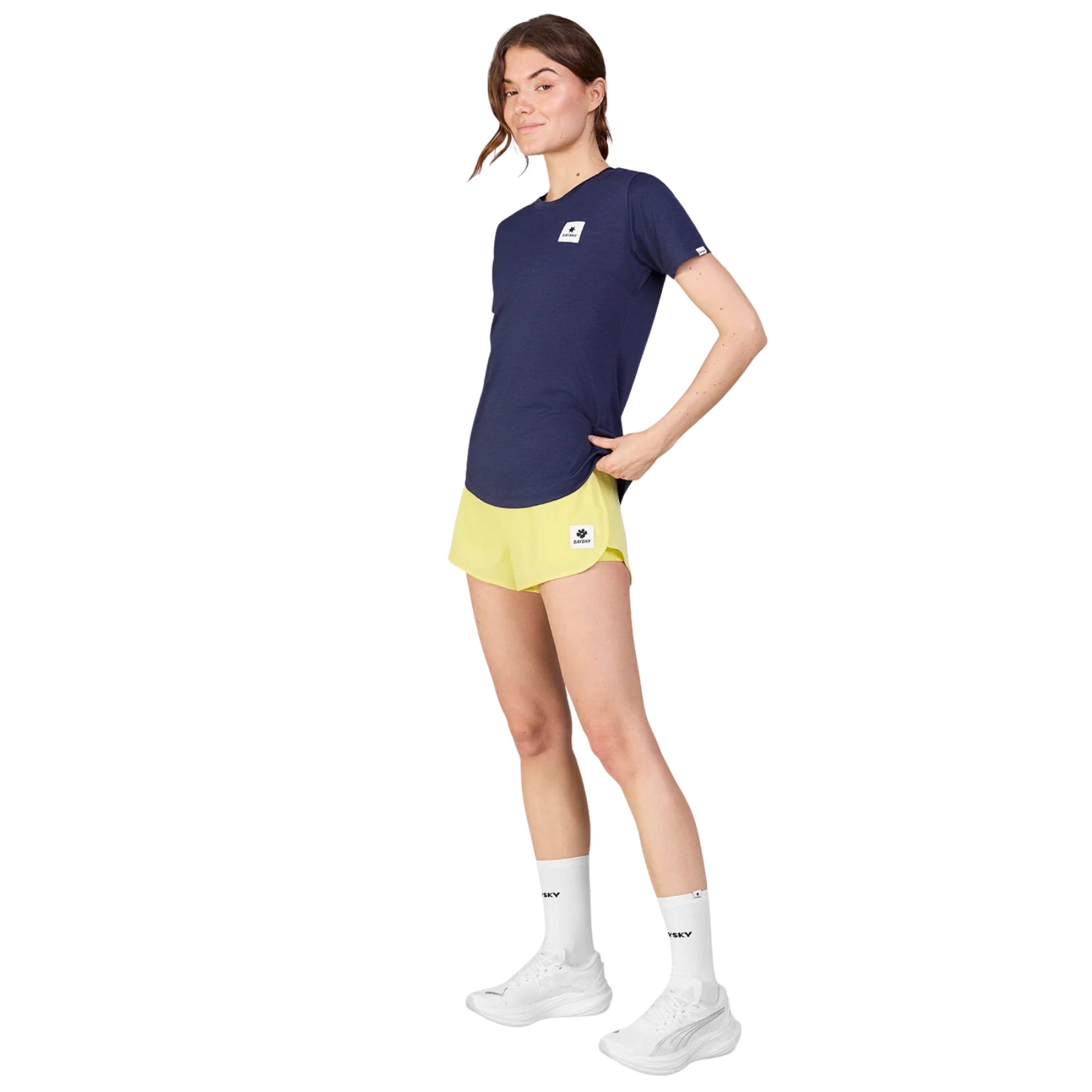 Womens Saysky Flower Pace Shorts 3 Inch