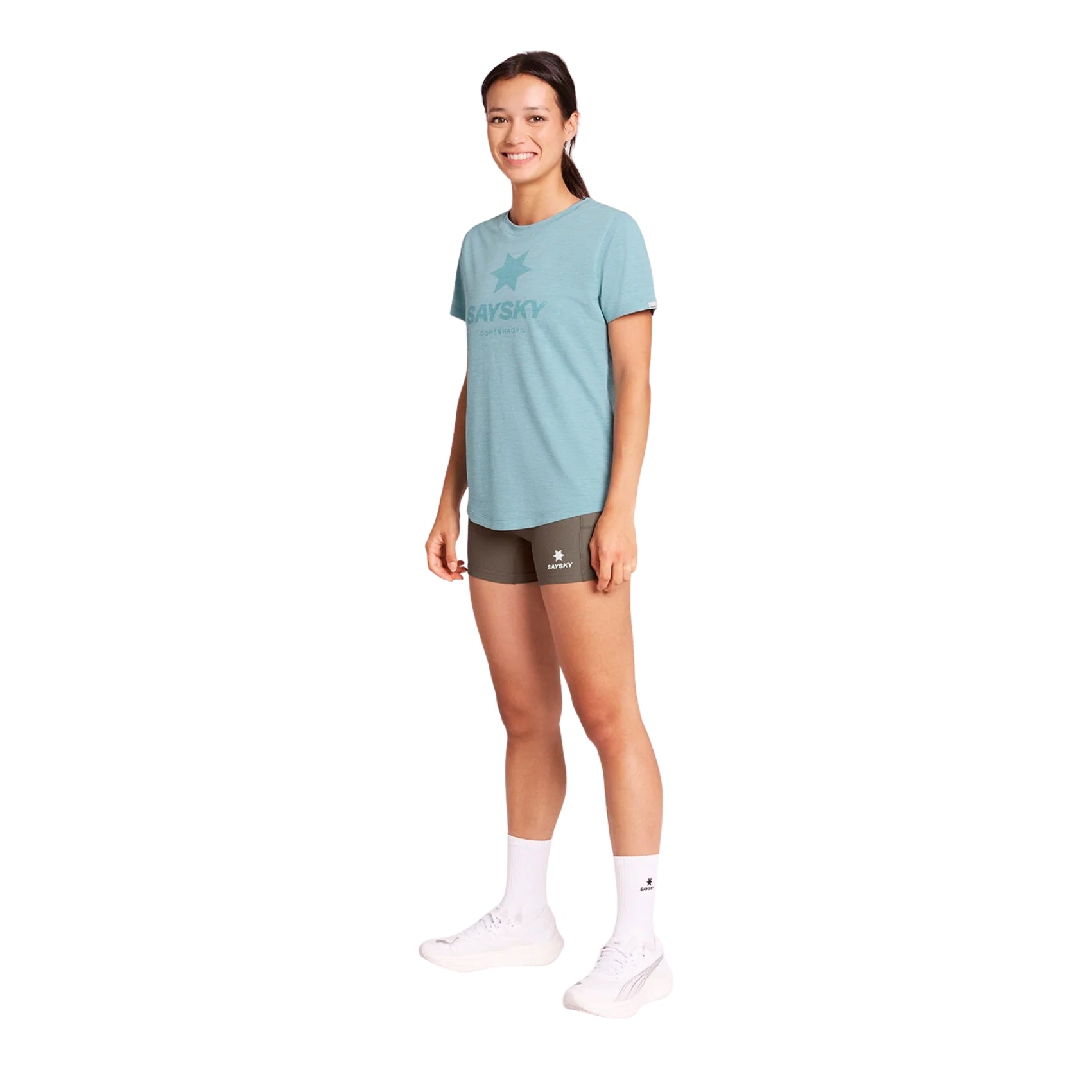 Womens Saysky Logo Combat Pro T-Shirt