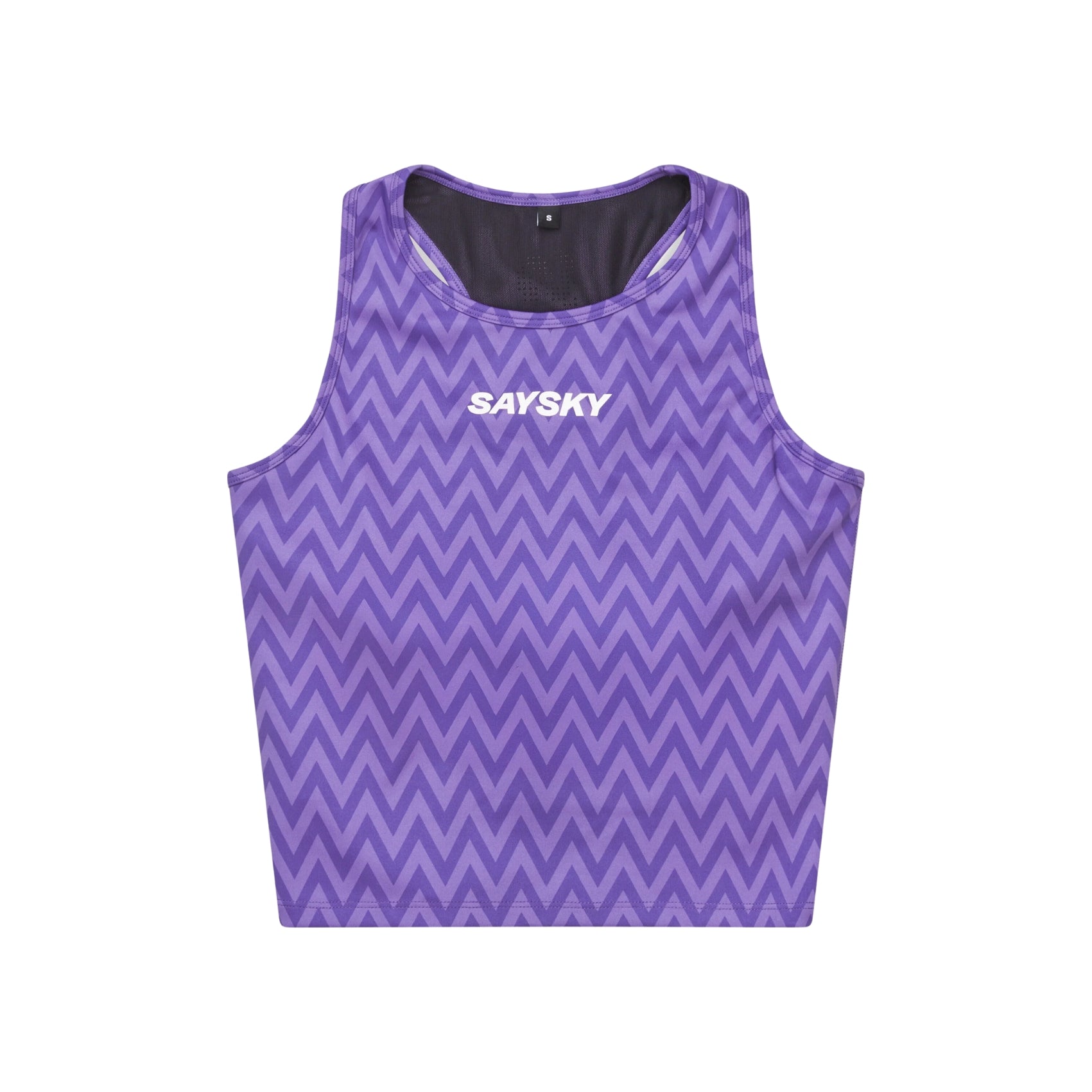 Womens Saysky Zig Zag Combat Crop Top