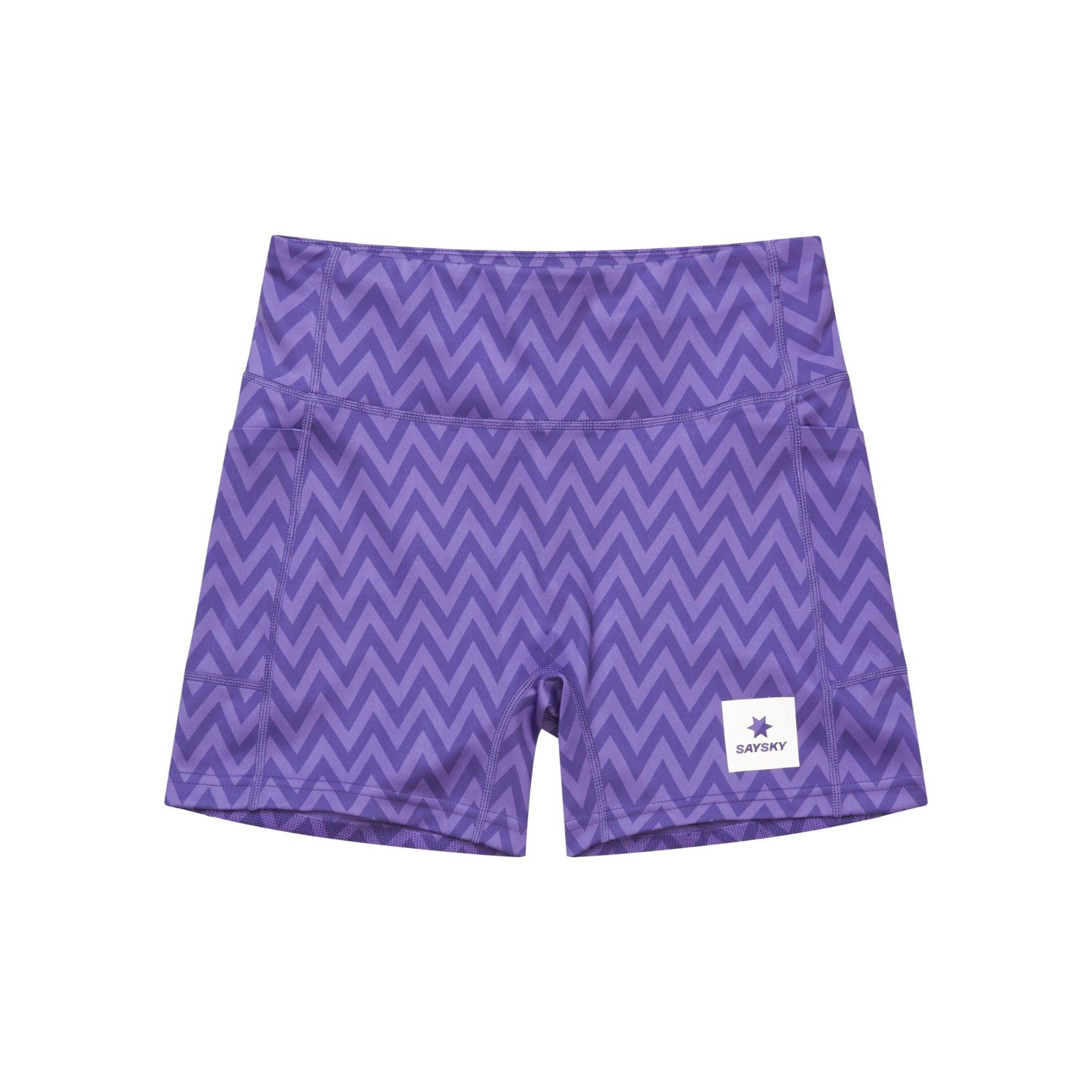 Womens Saysky Zig Zag Combat+ Short Tights 4 Inch