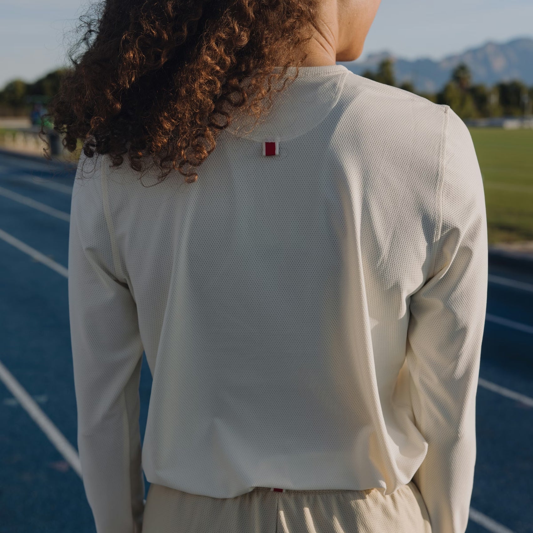 Womens Tracksmith Van Cortlandt Long Sleeve Running T-shirt